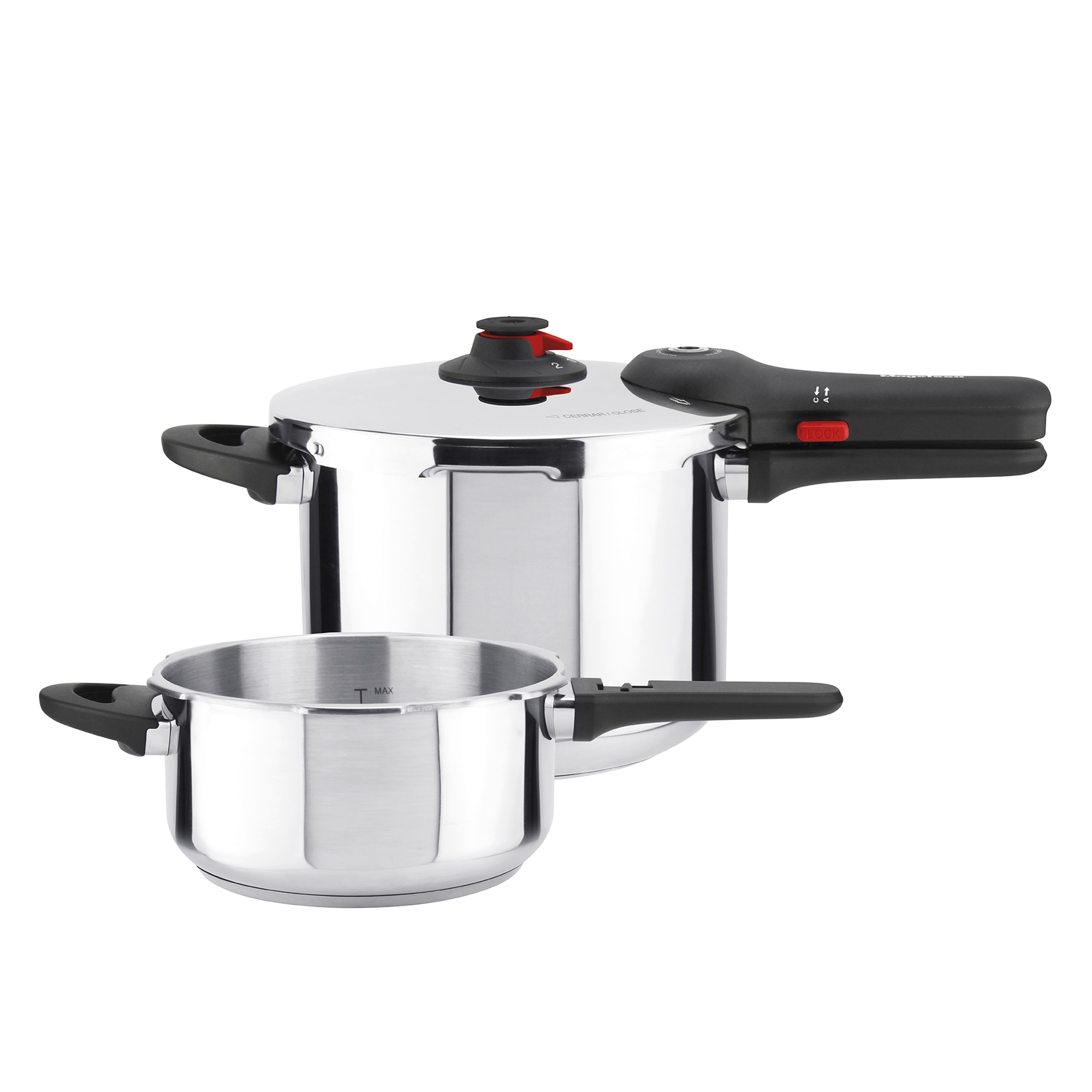 Imagen 0 de Set de ollas superrrápidas 6 L + 4 L EasyClick Magefesa