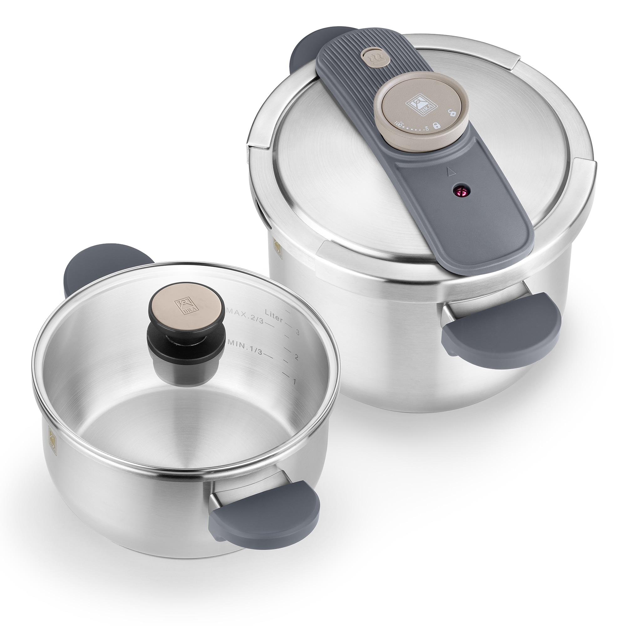 Imagem 0 de Conjunto de Panelas de Pressão 4 L + 7 L Emotion