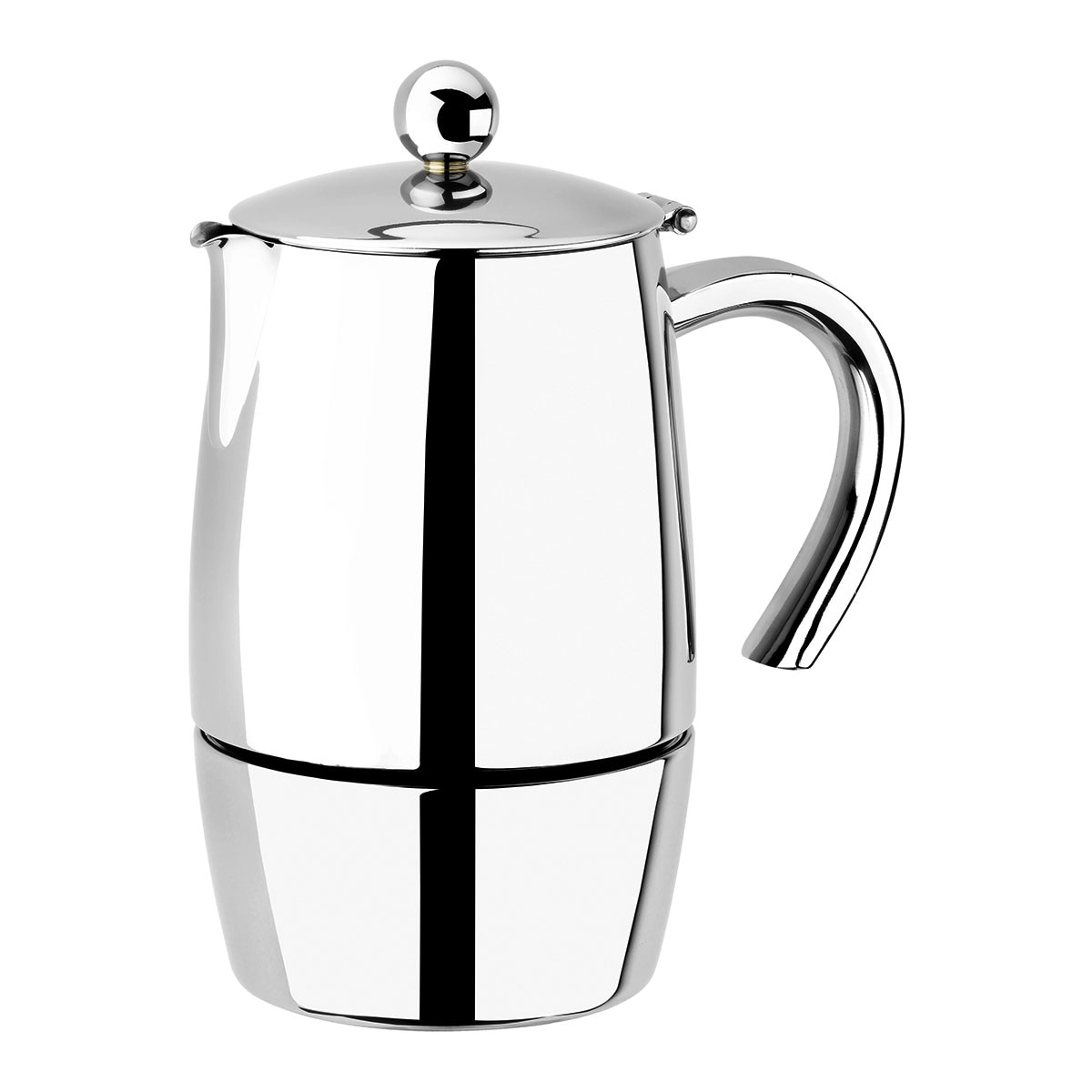 Cafetera italiana de acero inoxidable Magna Bra - Acero 10 Tazas Acero-1
