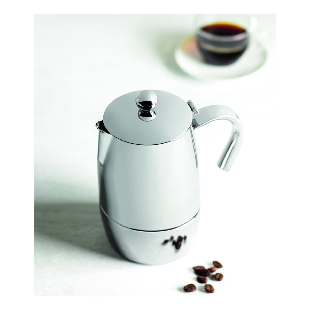 Cafetera italiana de acero inoxidable Magna Bra - Acero 10 Tazas Acero-2