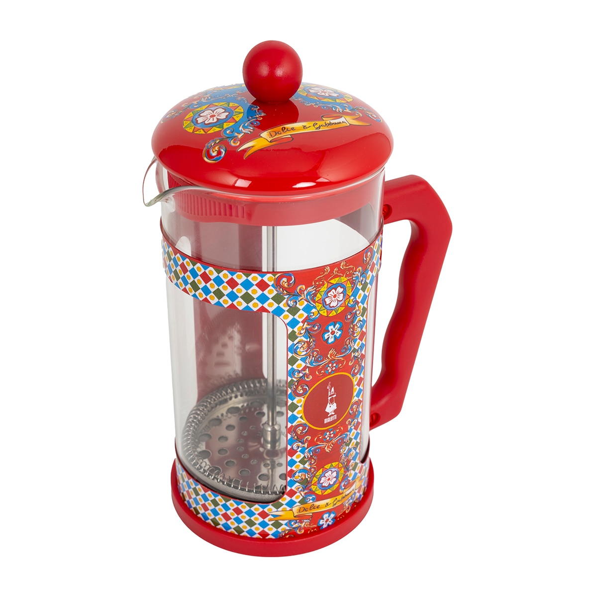 Cafetera de émbolo Mediterráneo Dolce & Gabbana - Rojo 3 Tazas Rojo-1