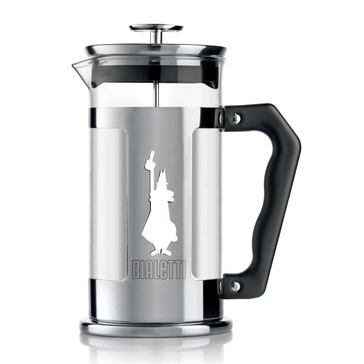 Cafeteira com Êmbolo em Aço Inoxidável Preto-1