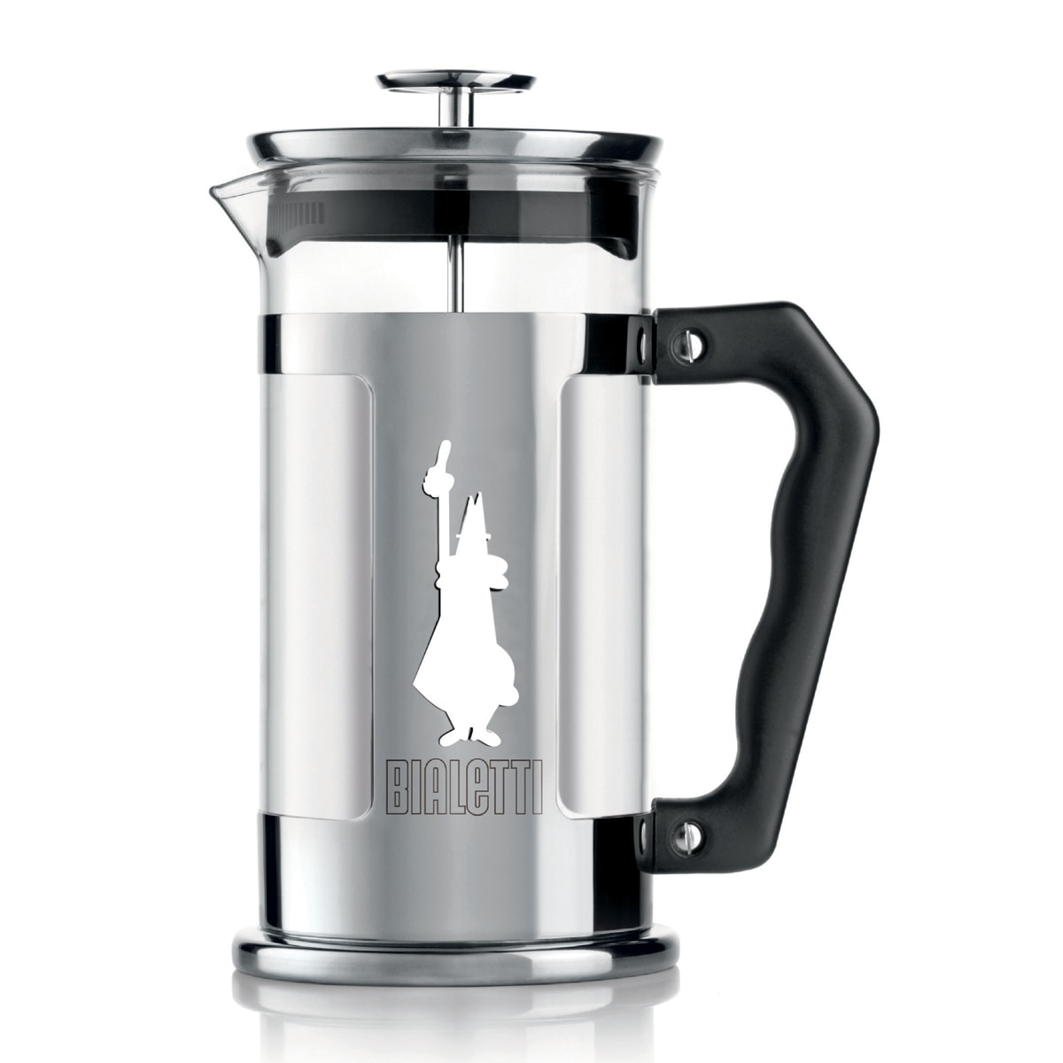 Cafeteira com Êmbolo em Aço Inoxidável Preto-1