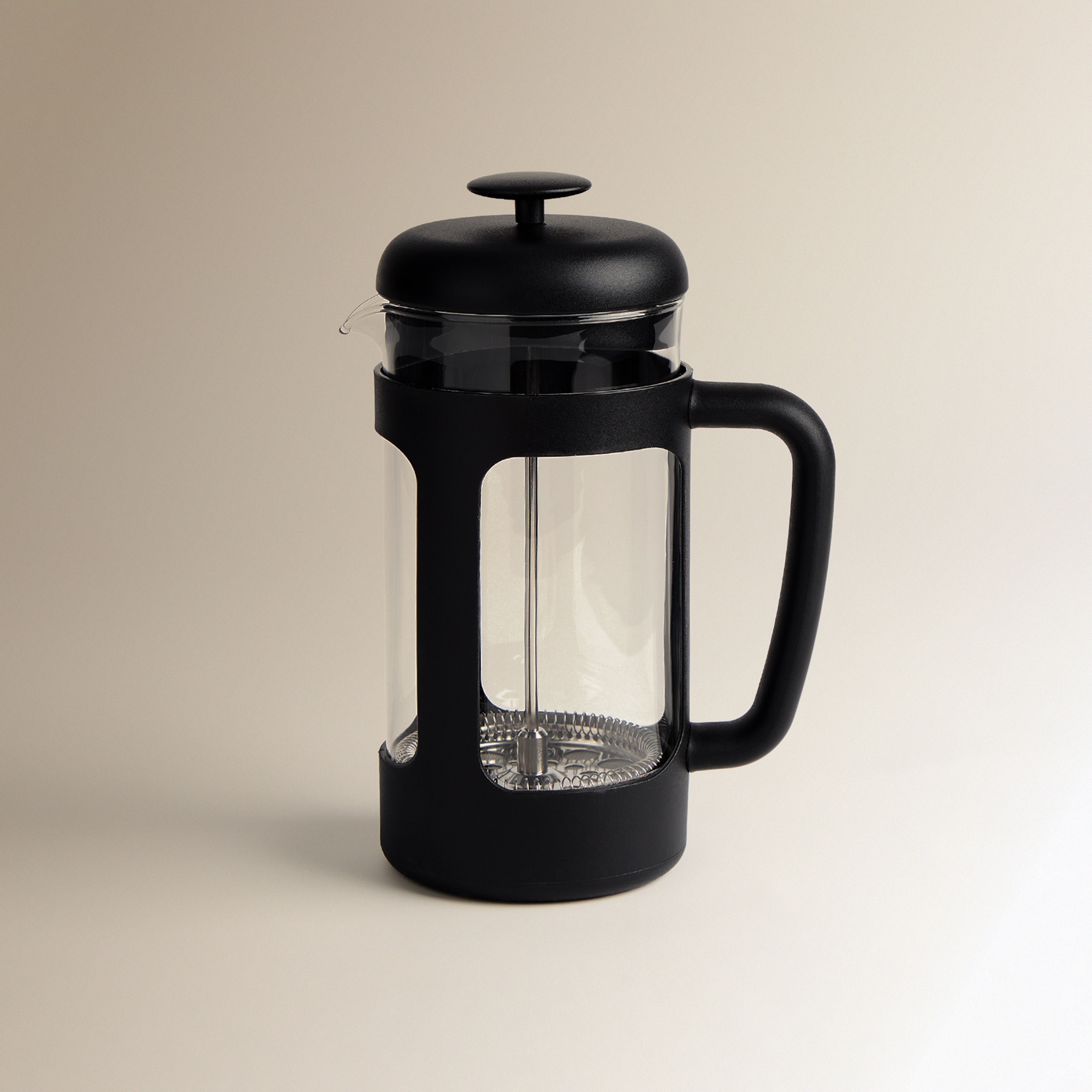 Imagen 1 de Cafetera de émbolo de plástico - Negro 350 ml Negro