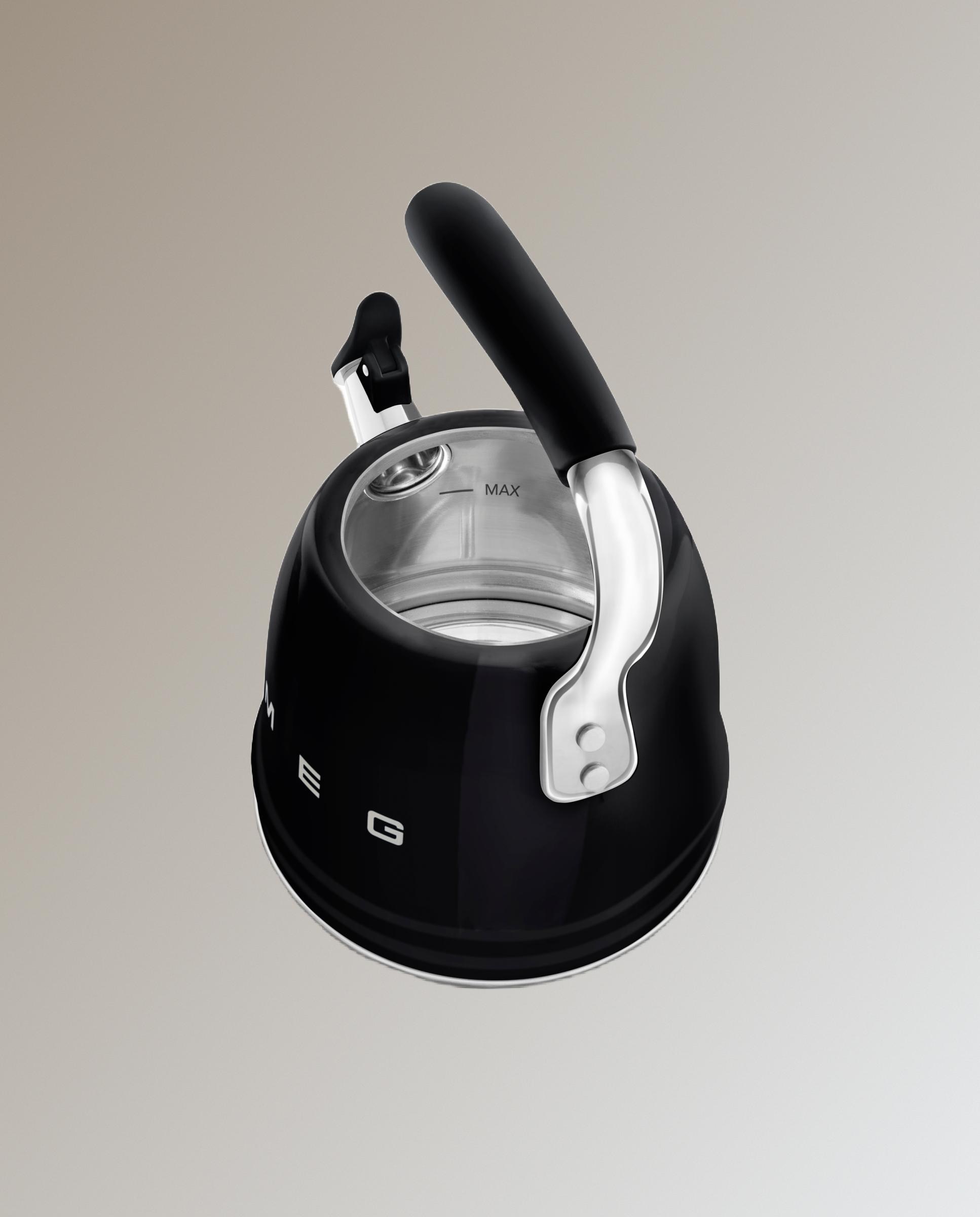 Hervidor silbante 50' Style Smeg - Negro 2,3 litros Negro-7