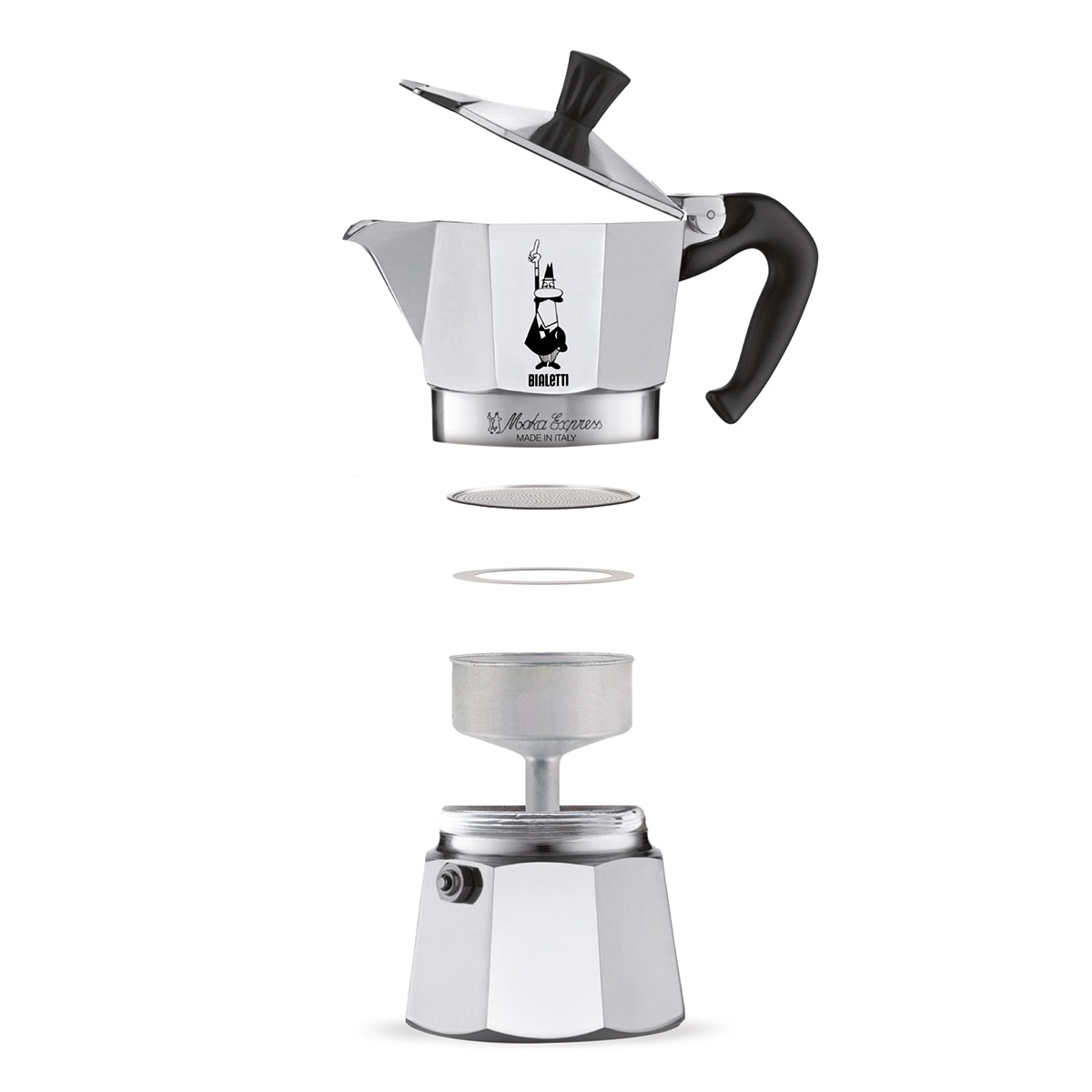 Cafeteira de Alumínio Moka Express Cinzento-claro-5