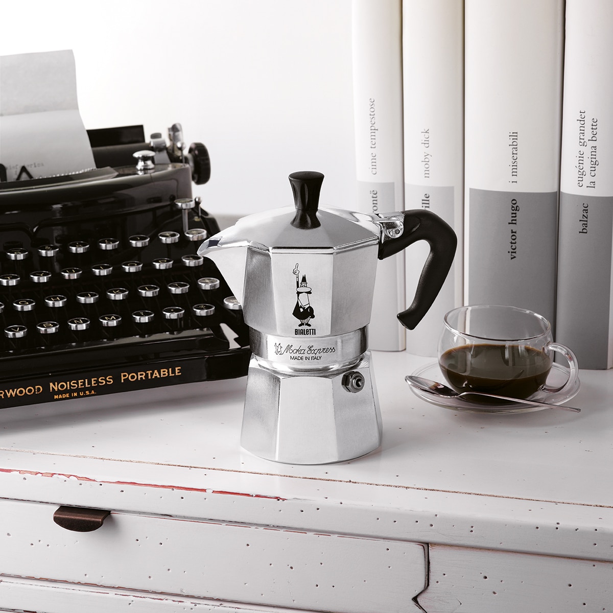 Cafeteira de Alumínio Moka Express Cinzento-claro-9