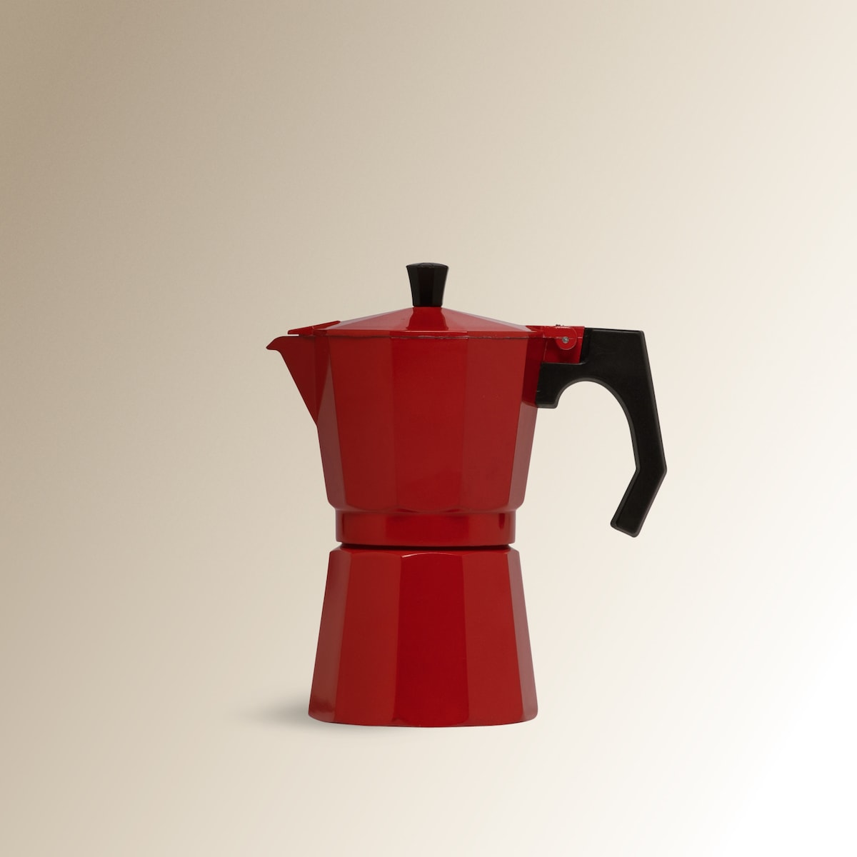 Cafetera italiana de aluminio Roja Nuestro Mejor Precio - El Corte Inglés Rojo-1