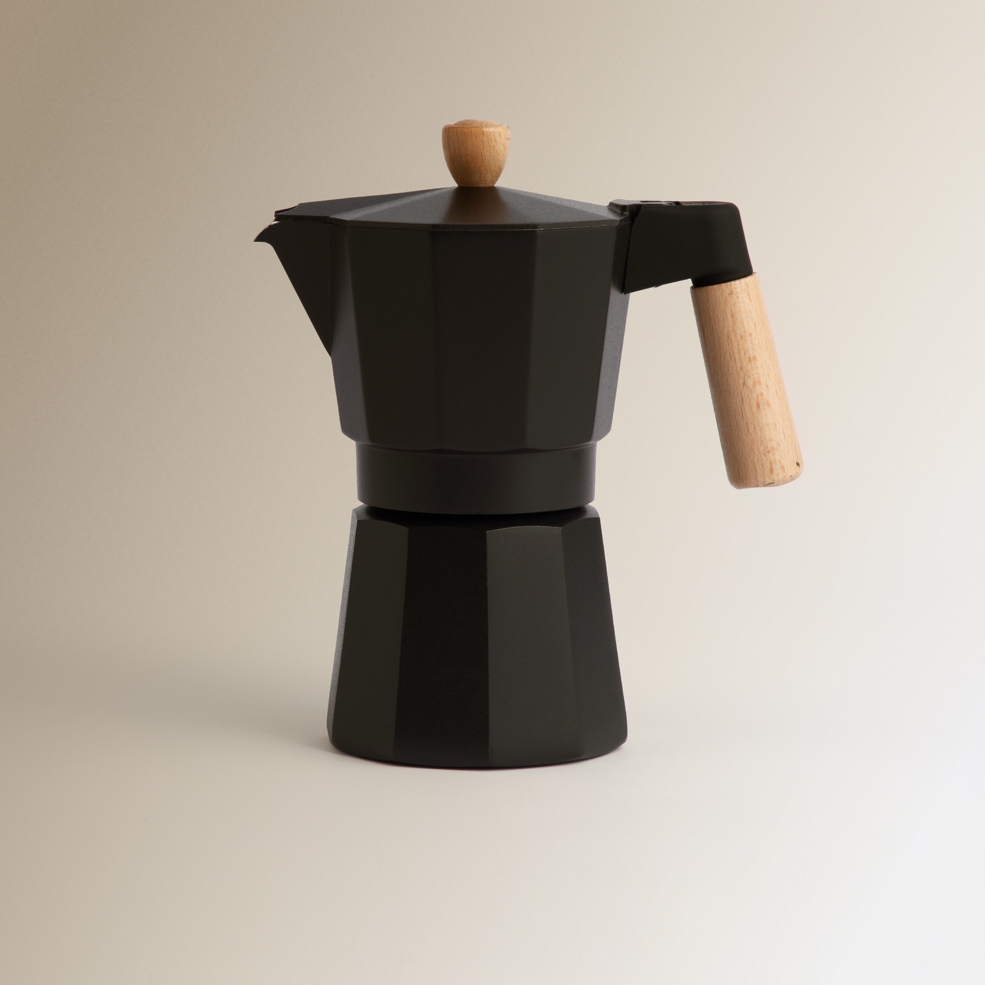 Cafetera italiana Deco Negra El Corte Inglés - Negro 6 Tazas Negro-1