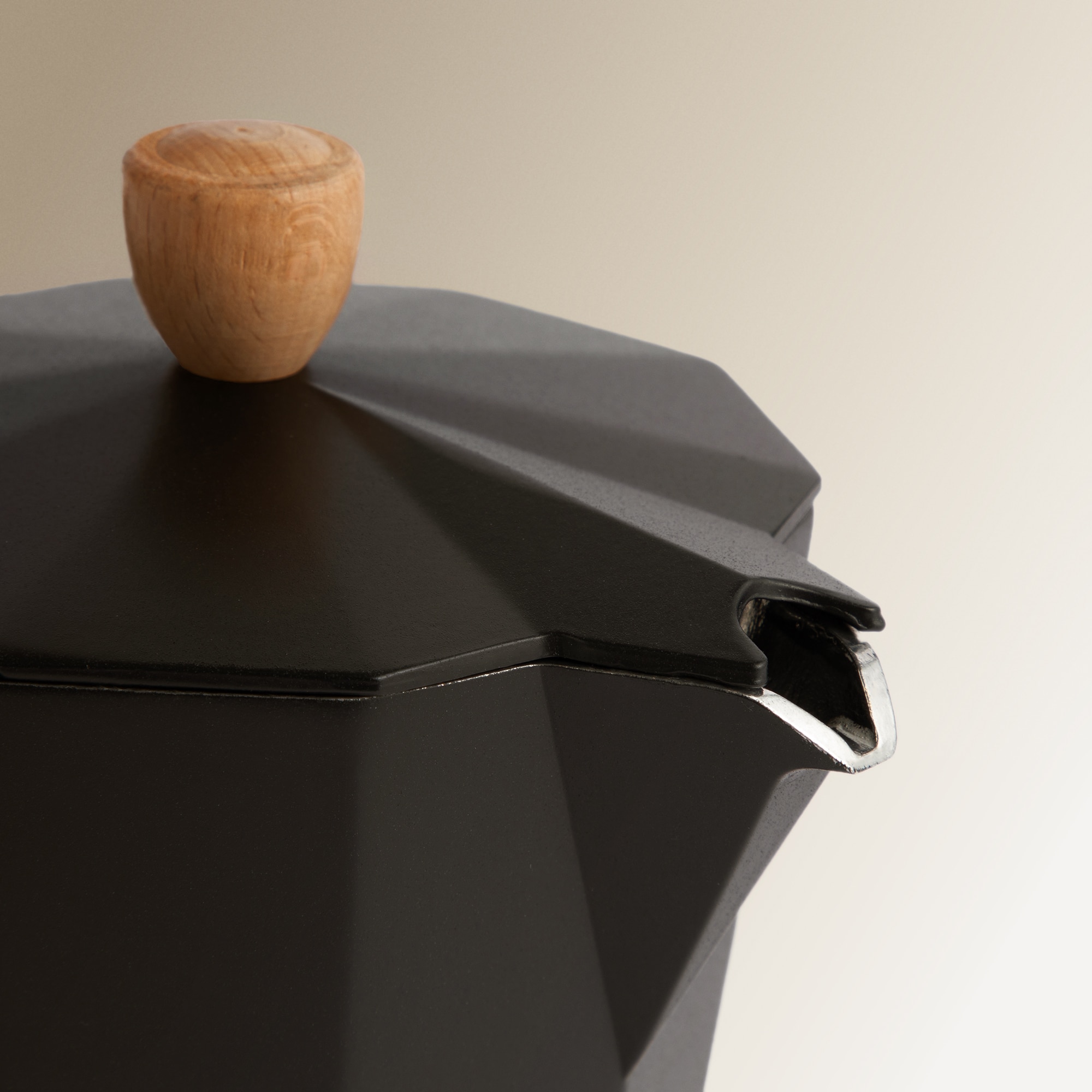 Cafetera italiana Deco Negra El Corte Inglés - Negro 6 Tazas Negro-2