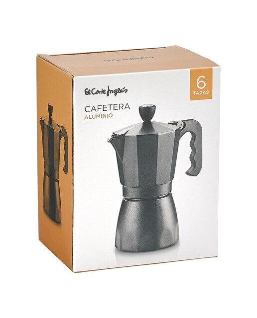 Cafeteira italiana de alumínio para indução Preto-3