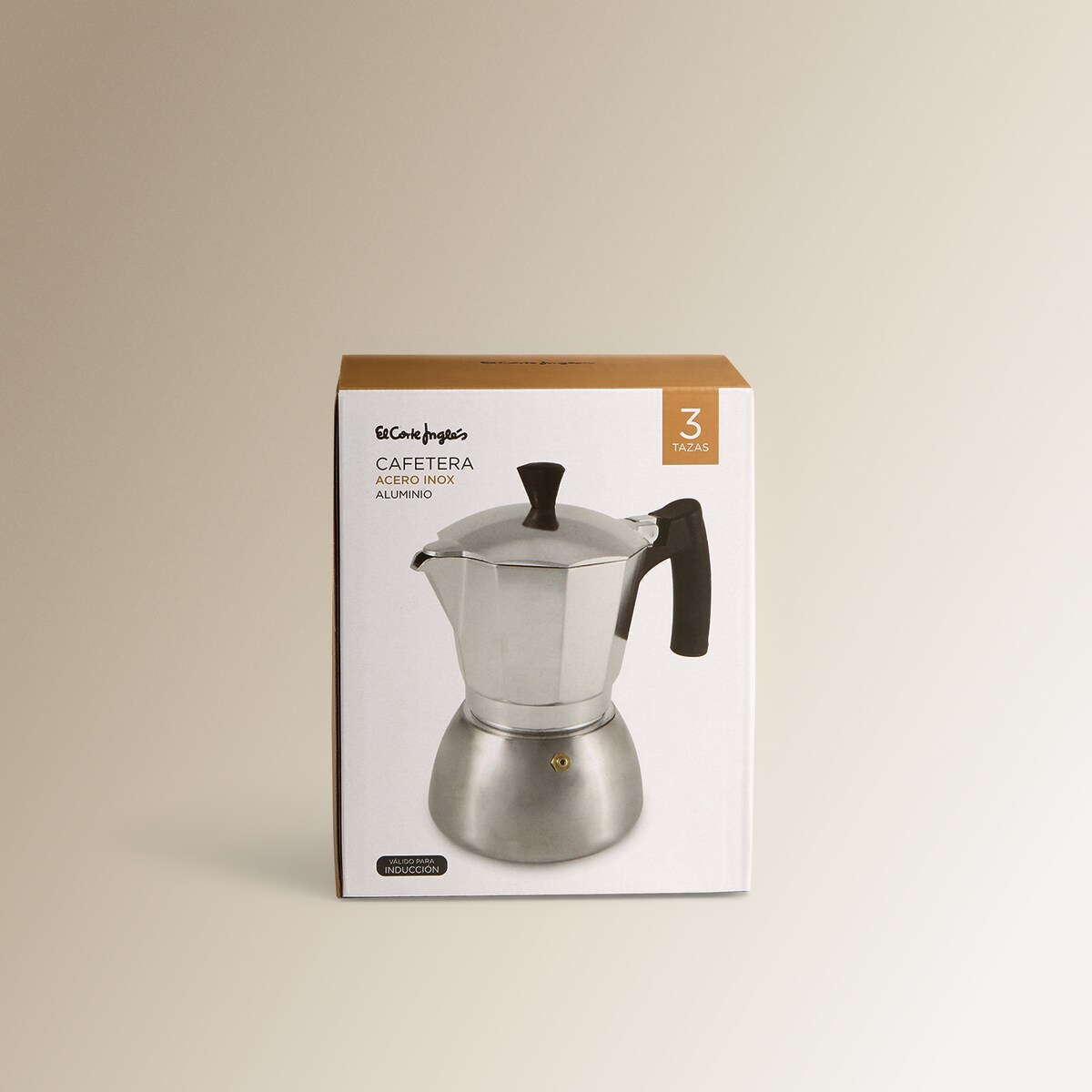 Cafetera de acero y aluminio El Corte Inglés 4