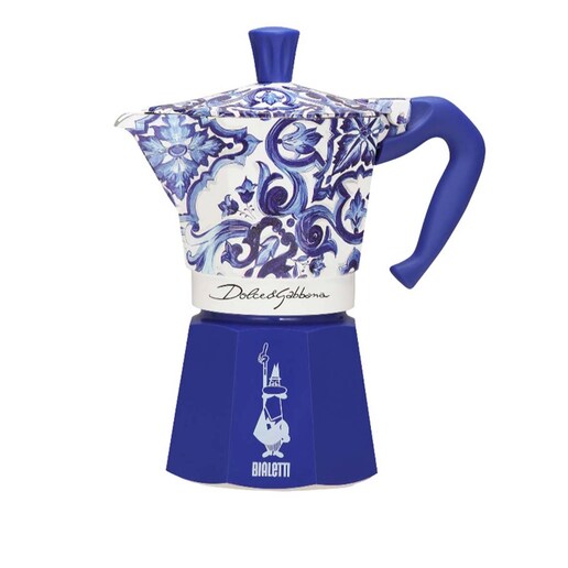 Cafetera Moka Express azul Dolce & Gabbana Bialetti
