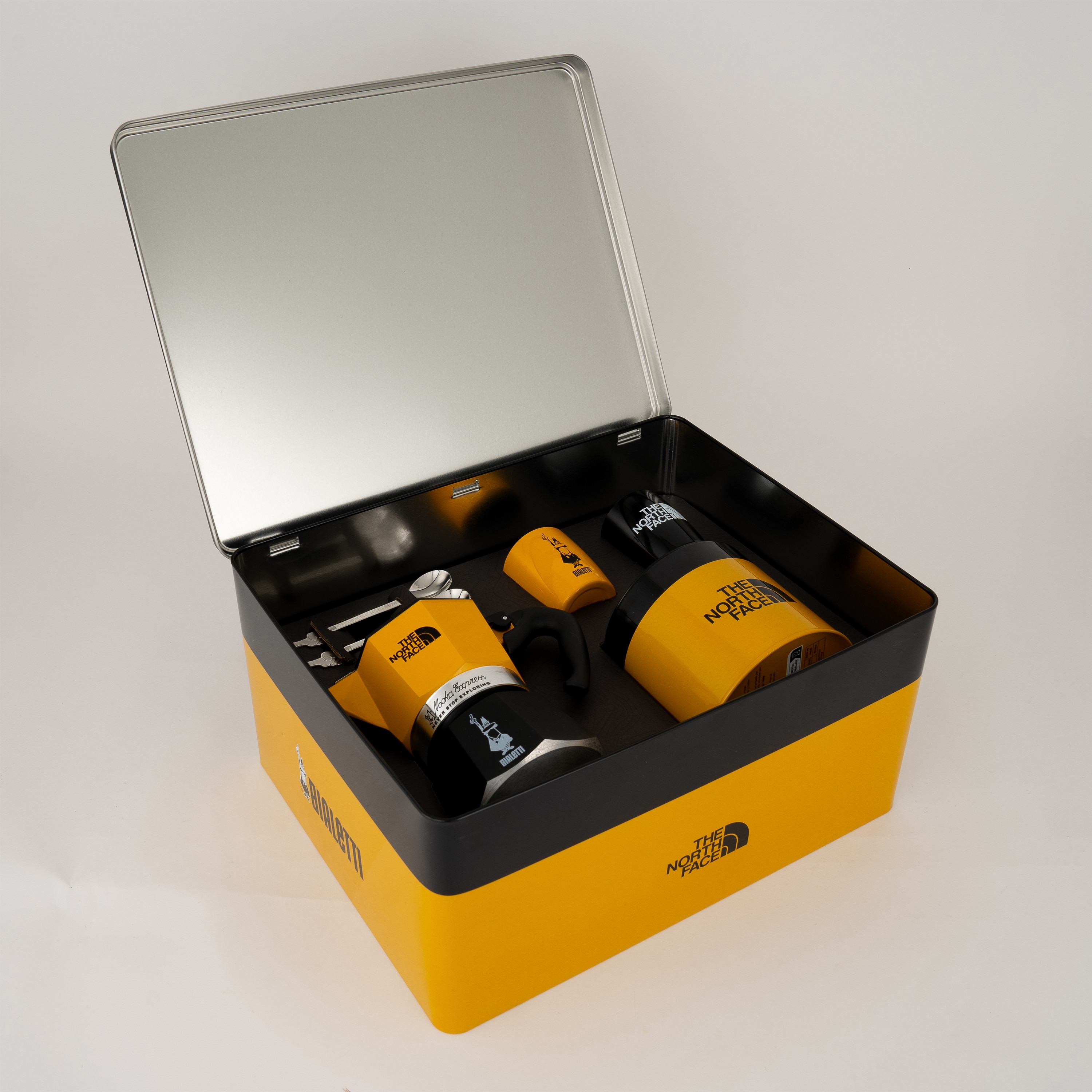 Conjunto de Cafeteira Moka North Face Mostarda-3