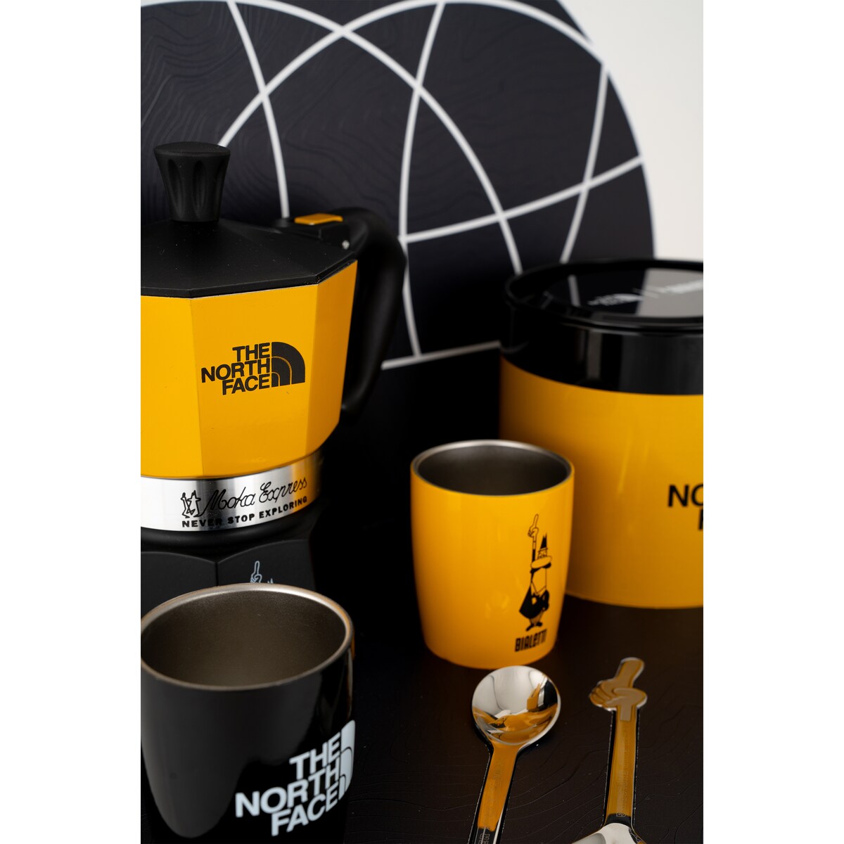 Set de cafetera Moka North Face Bialetti Mostaza-4