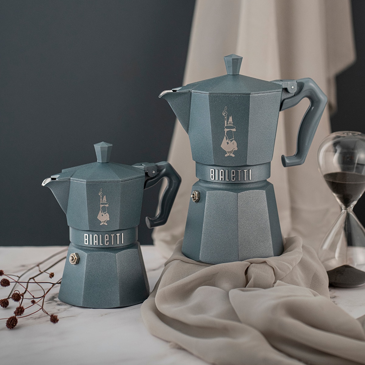 Cafetera Moka Exclusive Bialetti - Azul 6 Tazas Azul-2