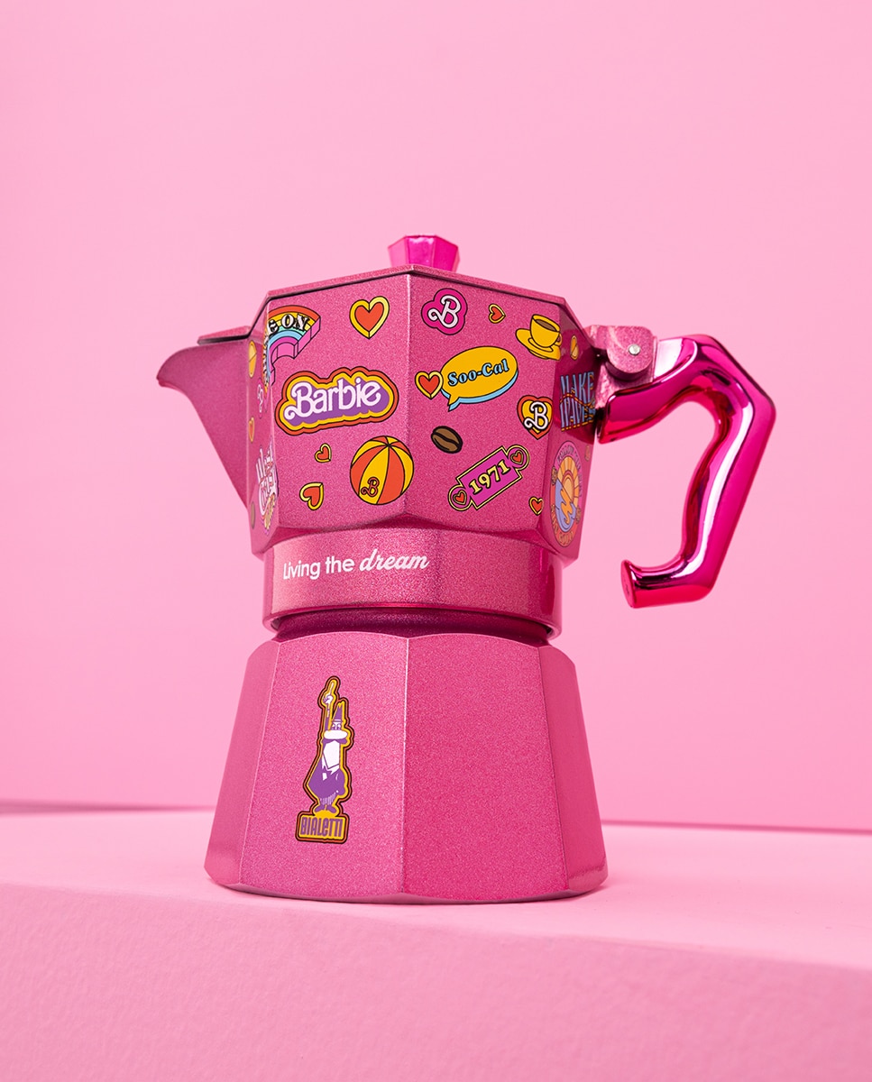 Cafetera Moka Express 3 tazas Barbie modelos surtidos Bialetti - Rosa Rosa-7