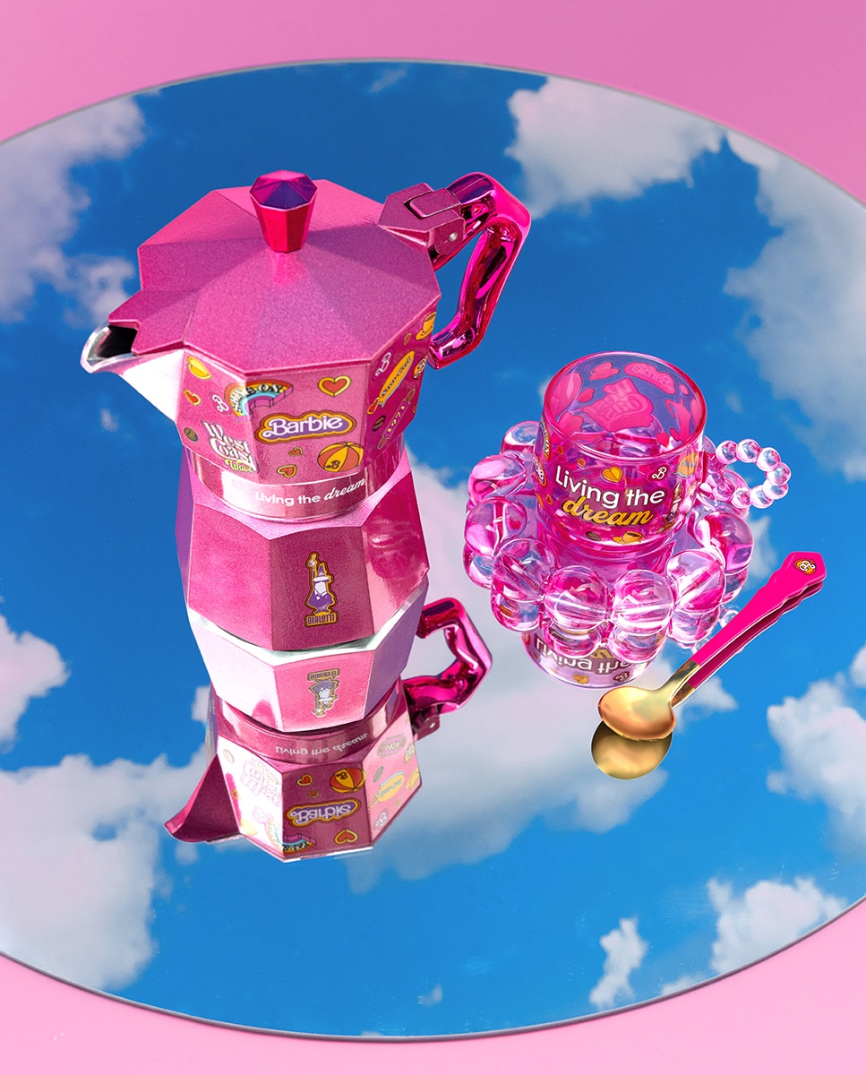 Set de 4 cucharillas de café Barbie Bialetti - Rosa Rosa-3