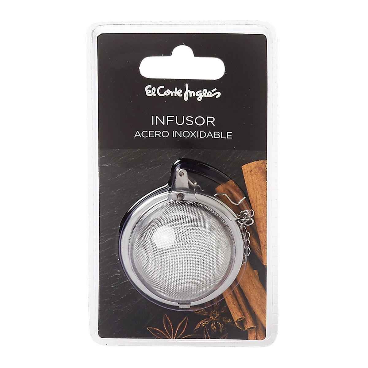 Infusor para el té Bola con cordón El Corte Inglés Acero-3