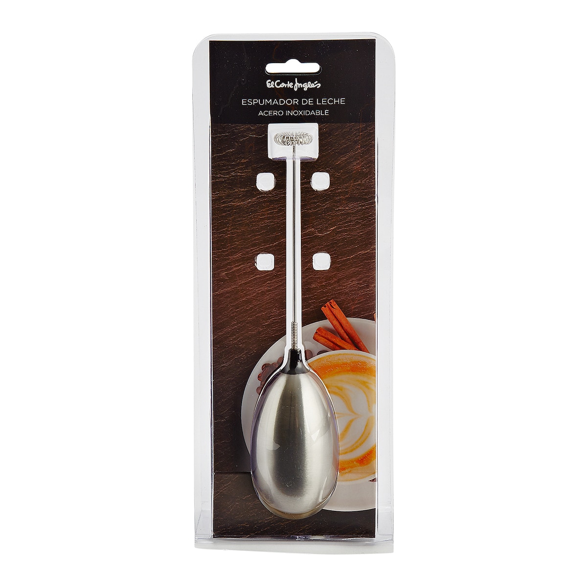 Batidor de leche eléctrico El Corte Inglés Acero-2