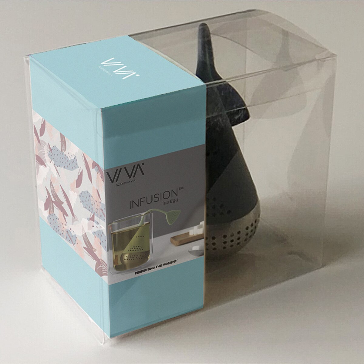 Infusor de Chá Infusion Tea Egg Cinzento-6