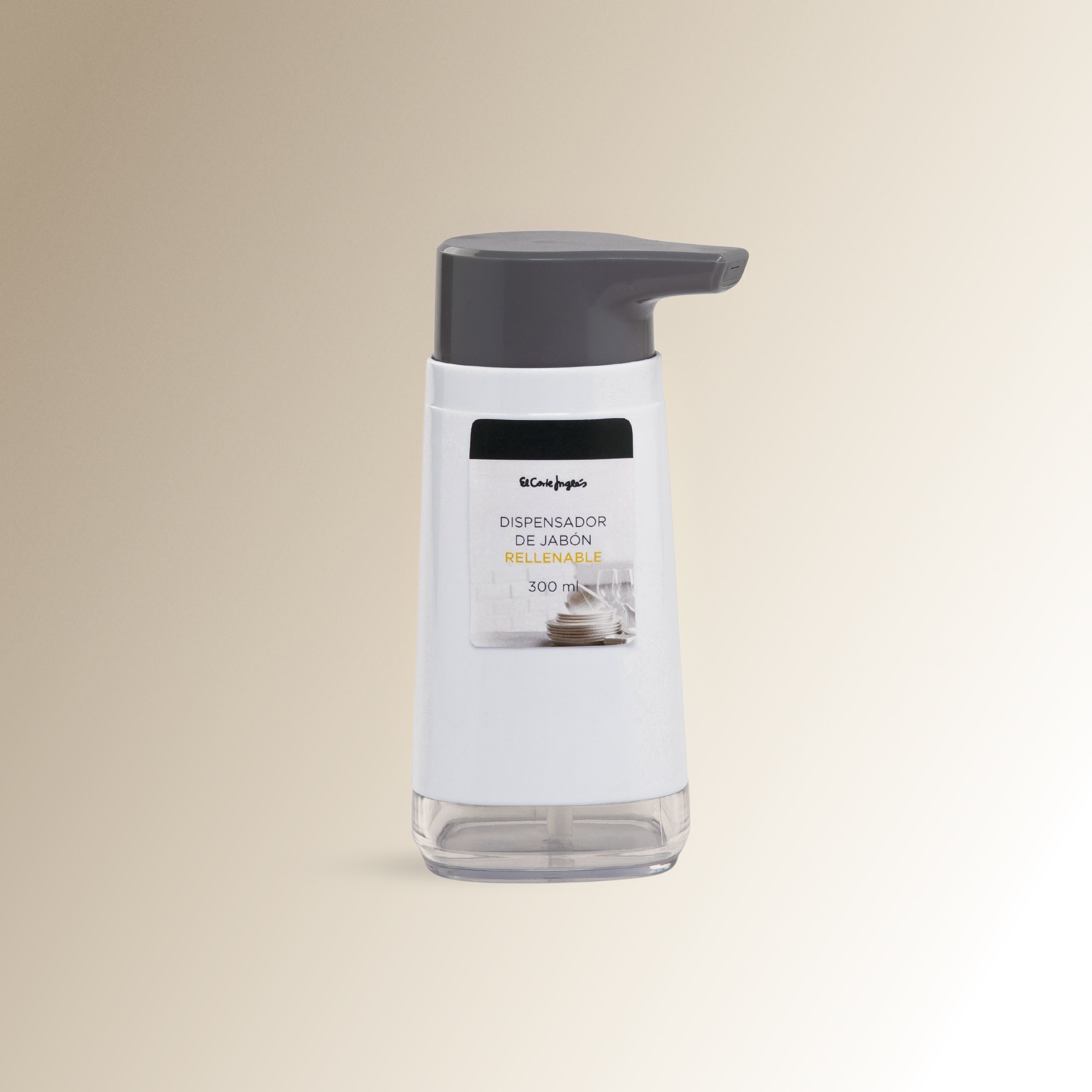 Dispensador de jabón El Corte Inglés Blanco-2