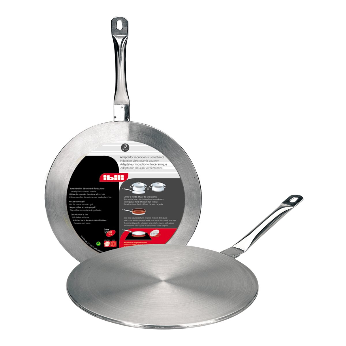 Imagen 0 de Adaptador para cocinas de inducción-vitro Ibili