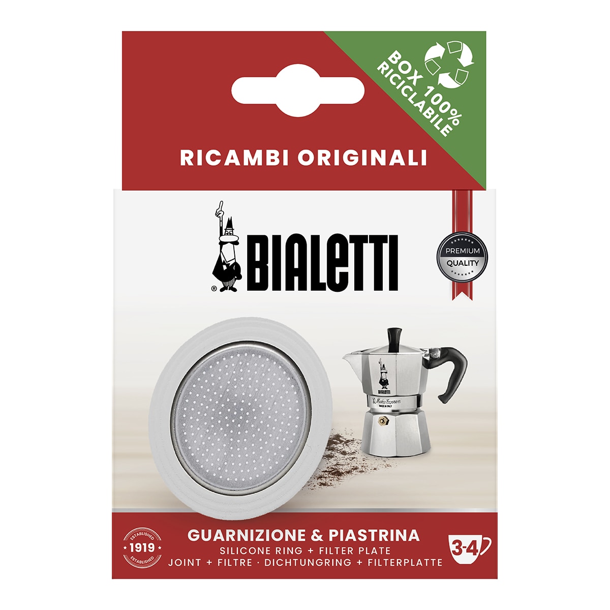 Imagem 0 de Recarga Junta de silicone + filtro para cafeteiras Moka Induction