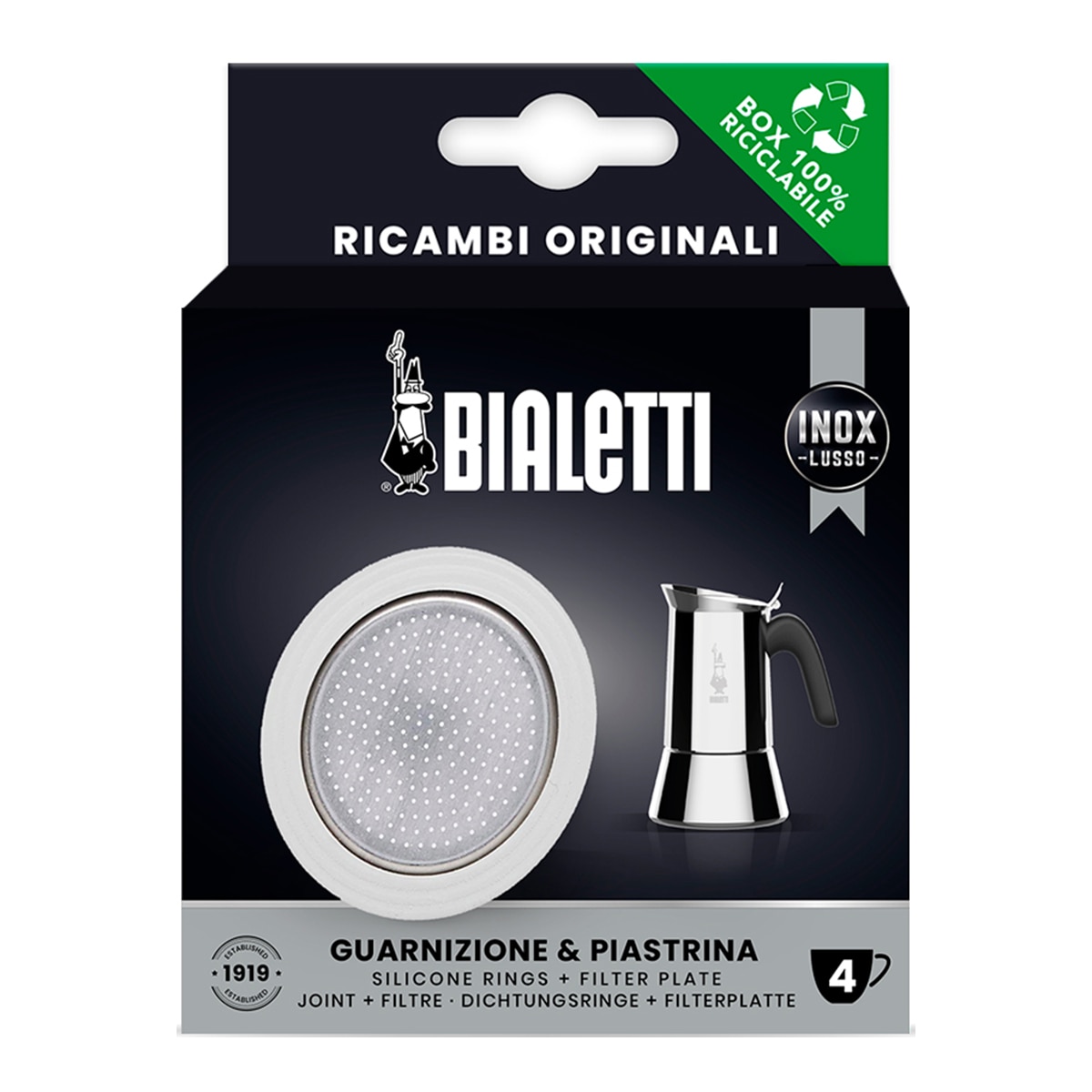 Imagem 0 de Junta de Silicone + Filtro para 4 Chávenas Vénus