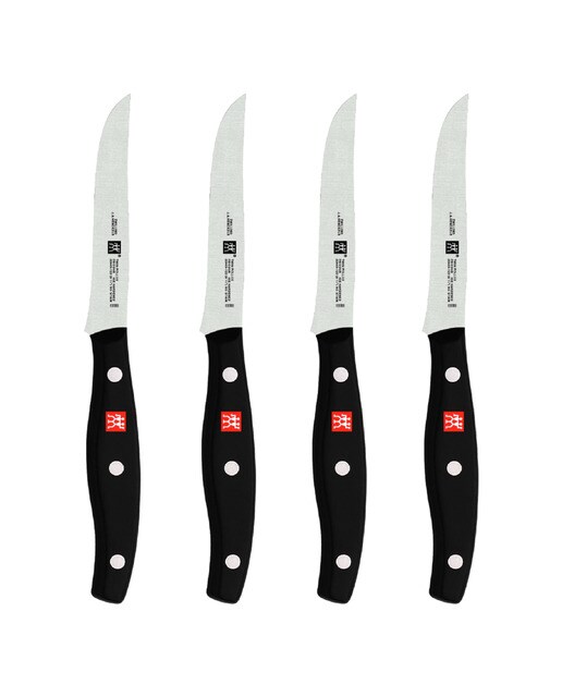 Conjunto de 4 facas para costeletas Twin Pollux Preto-1