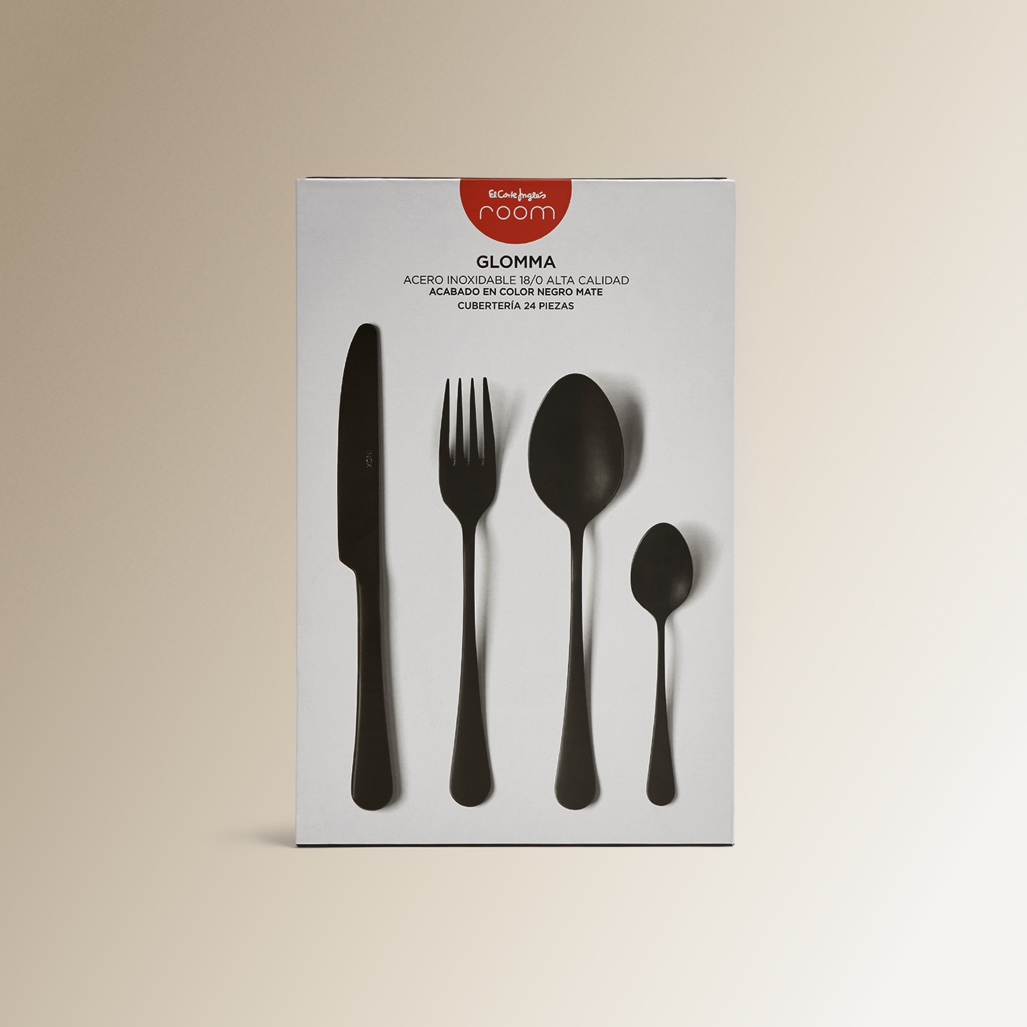 Faqueiro de 24 peças Glomma Preto-7
