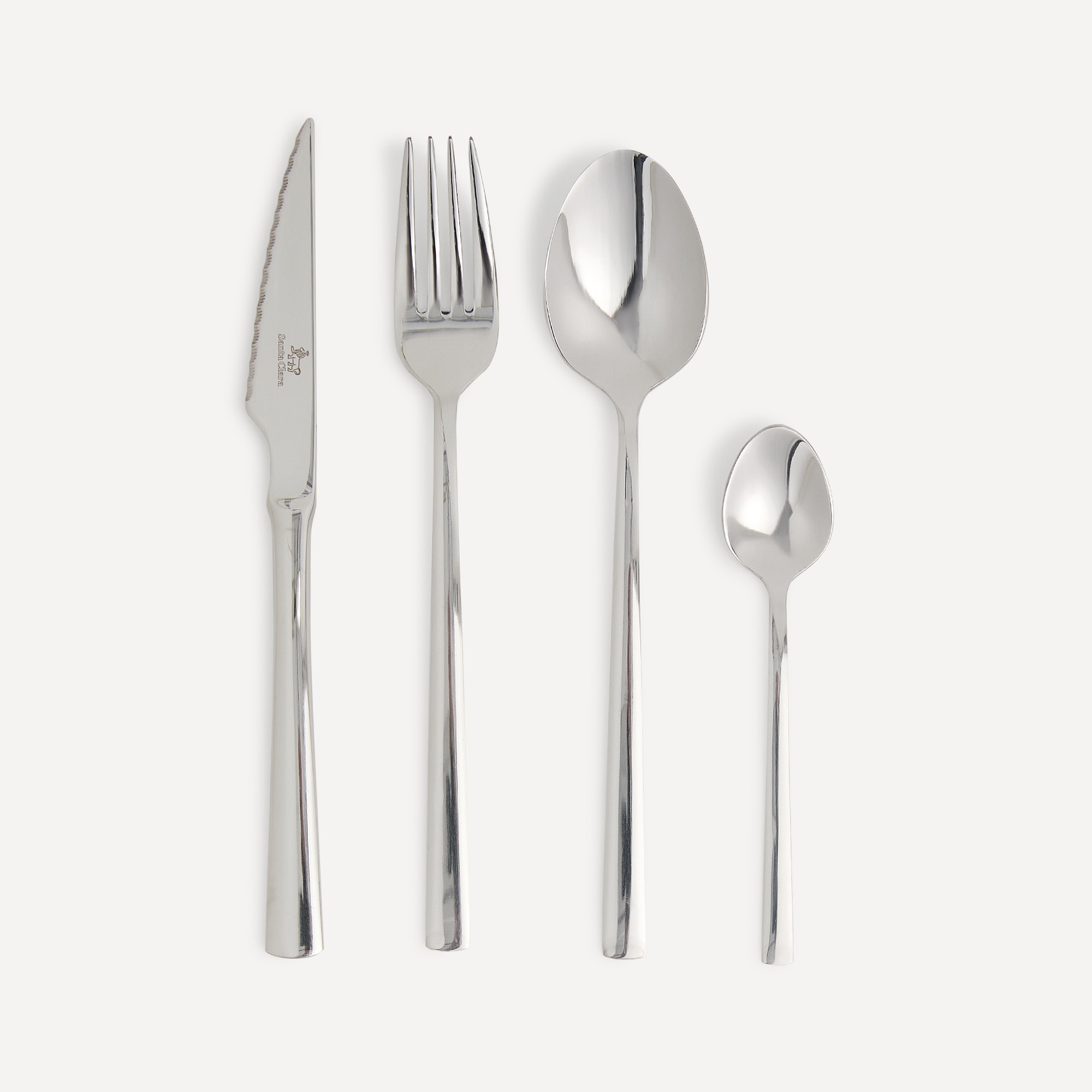 Imagen 0 de Cubertería de 16 piezas Mónaco Santa Clara