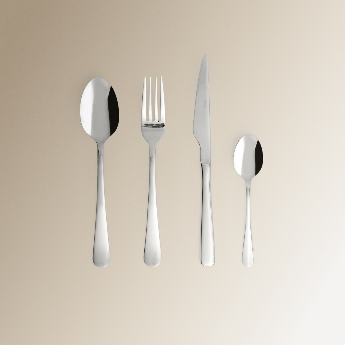 Cubertería de 24 piezas Lagos Basics El Corte Inglés Acero-2