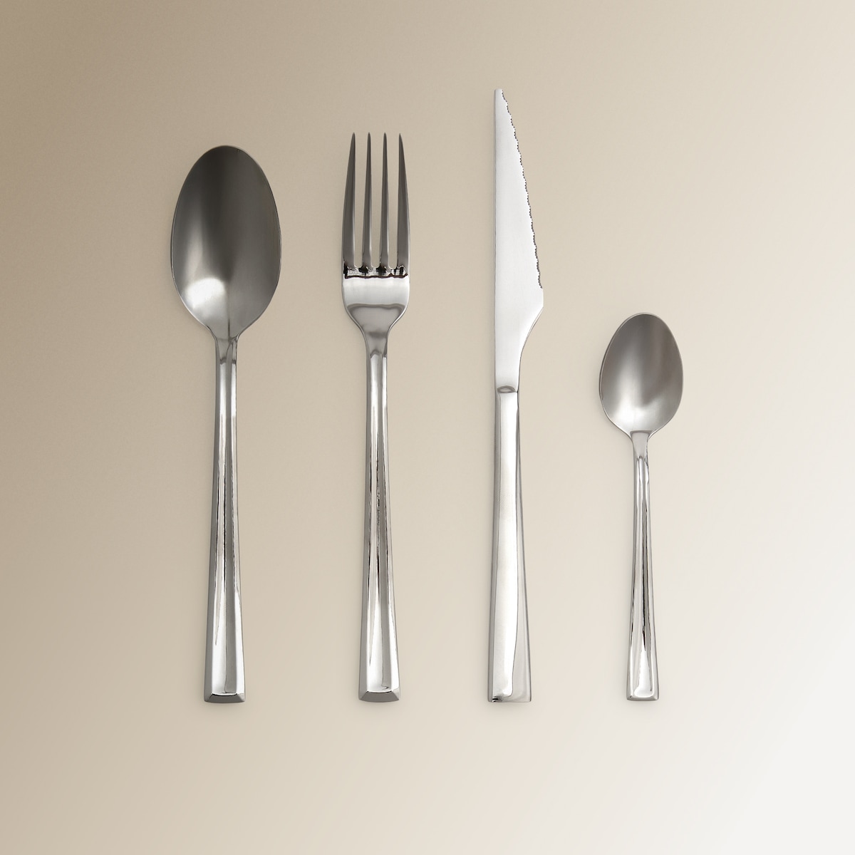 Cubertería de 24 piezas Faro Basics El Corte Inglés Acero-2