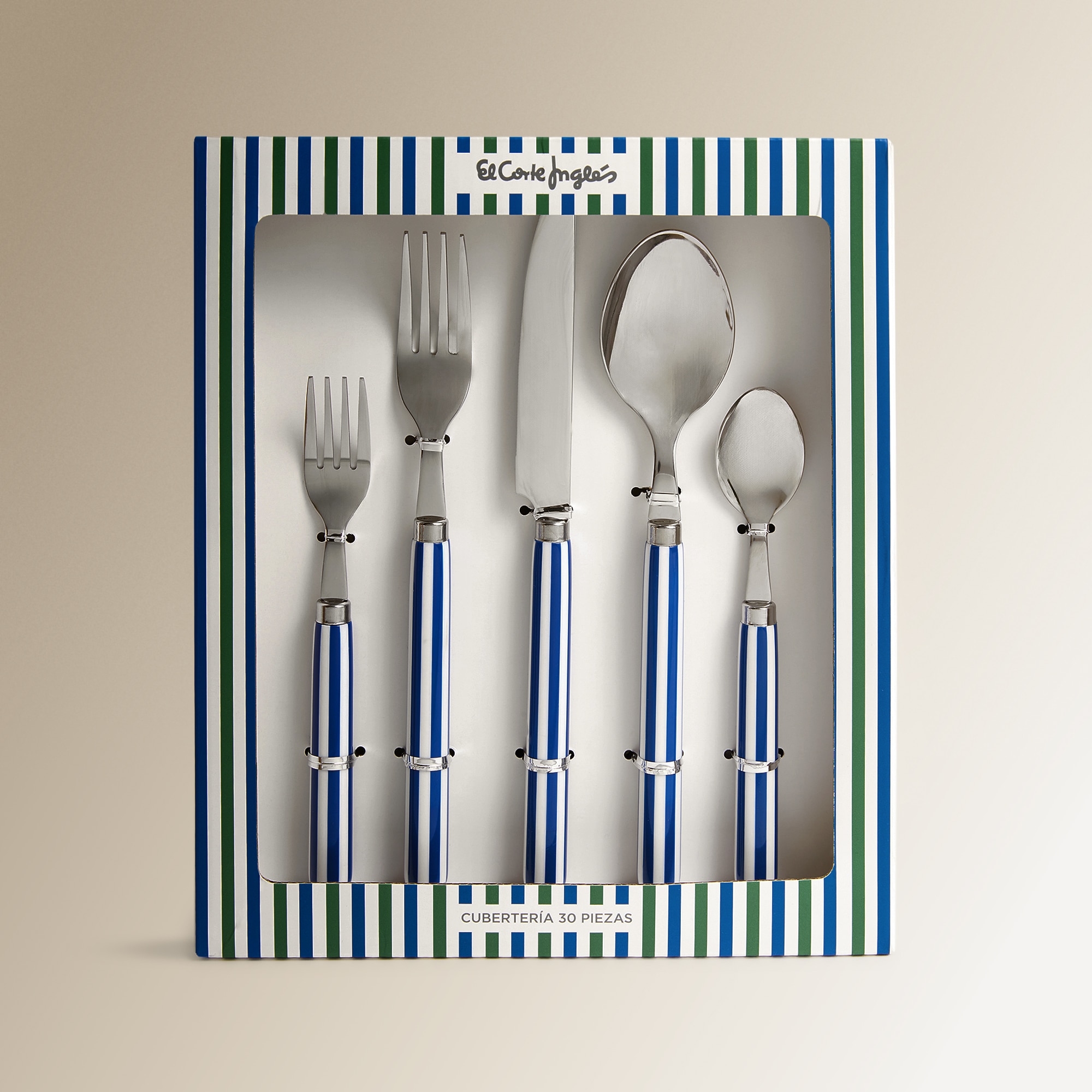 Faqueiro de 30 Preças Biarritz Azul-8