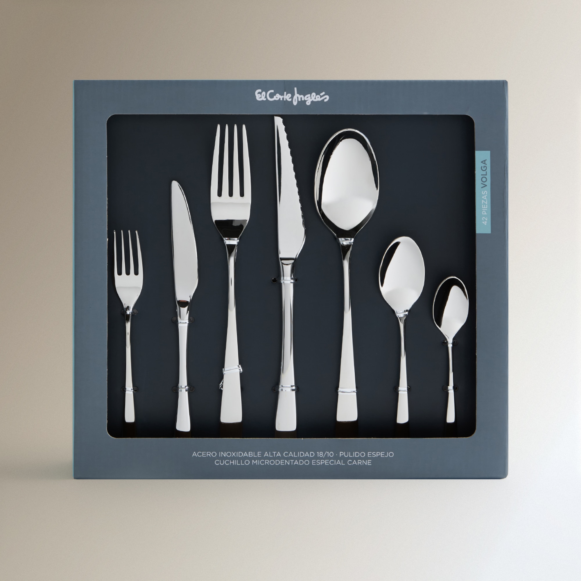 Faqueiro de 42 Peças Volga Aço-11