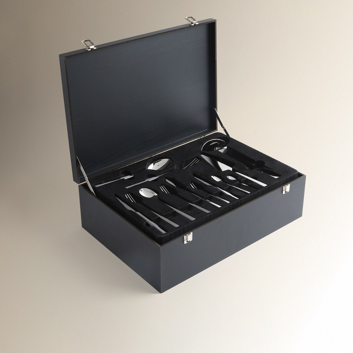 Faqueiro de 112 Peças Loira Aço-2