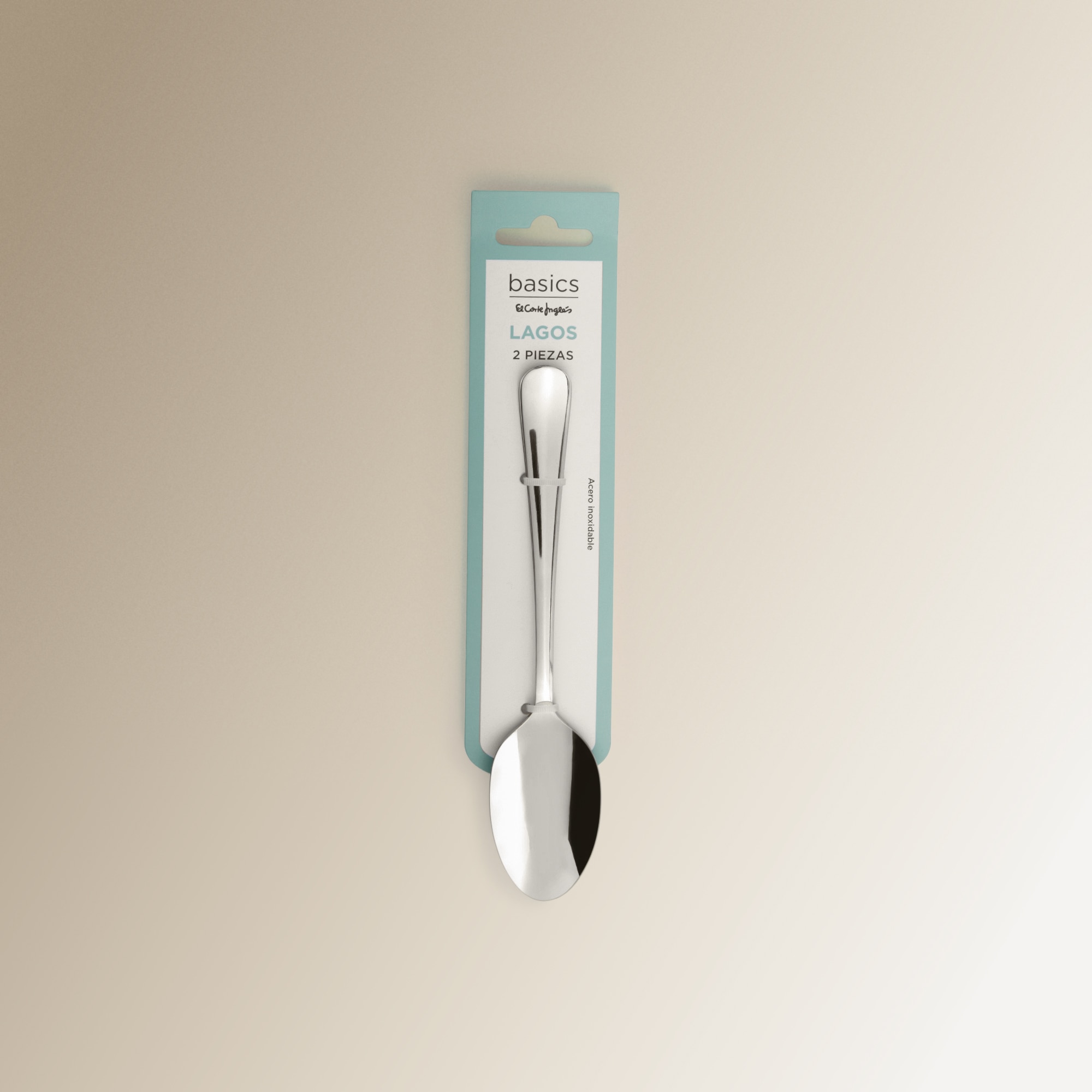 Pack de 2 cucharas de mesa Lagos Basics El Corte Inglés Acero-3