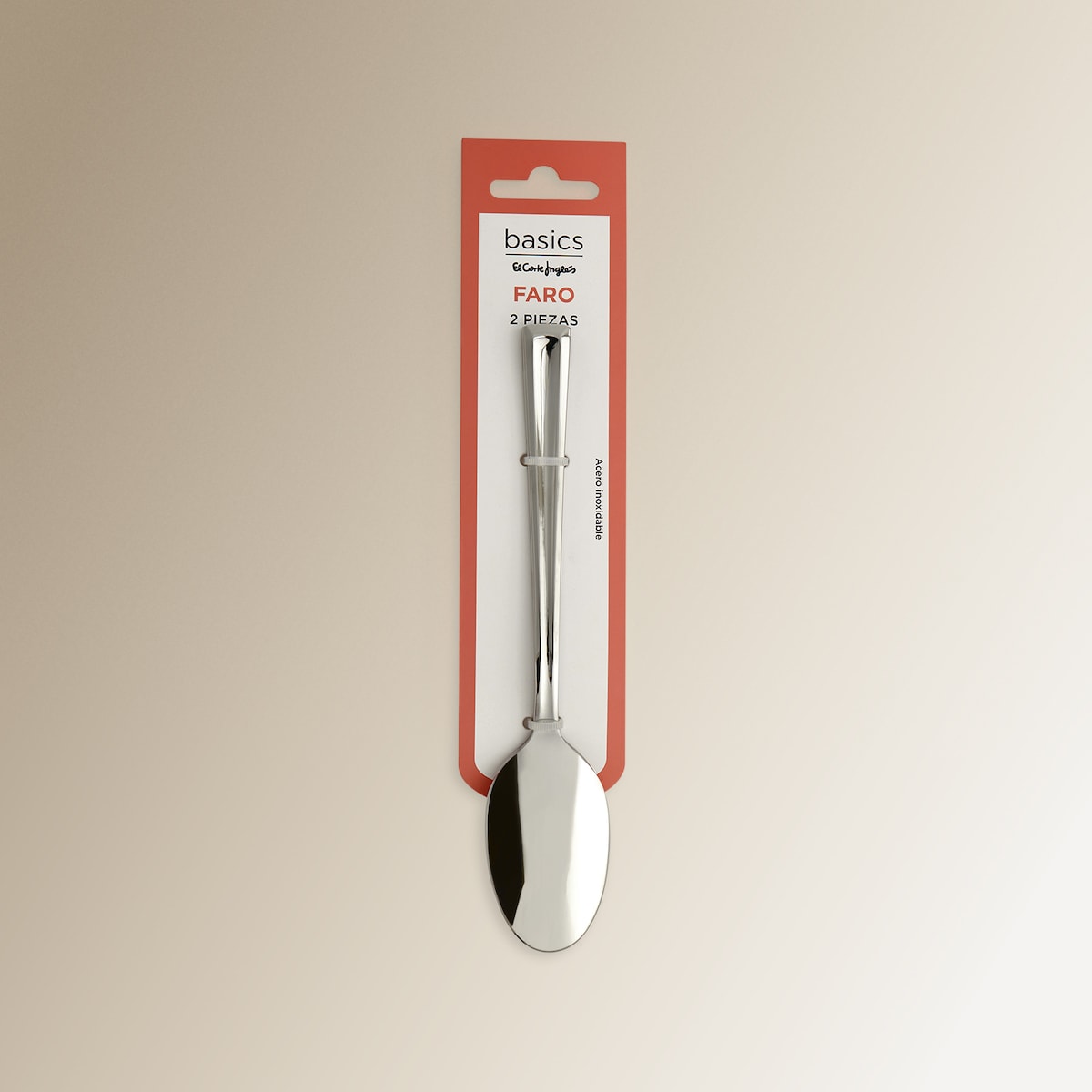 Pack de 2 cucharas de mesa Faro Basics El Corte Inglés Acero-3