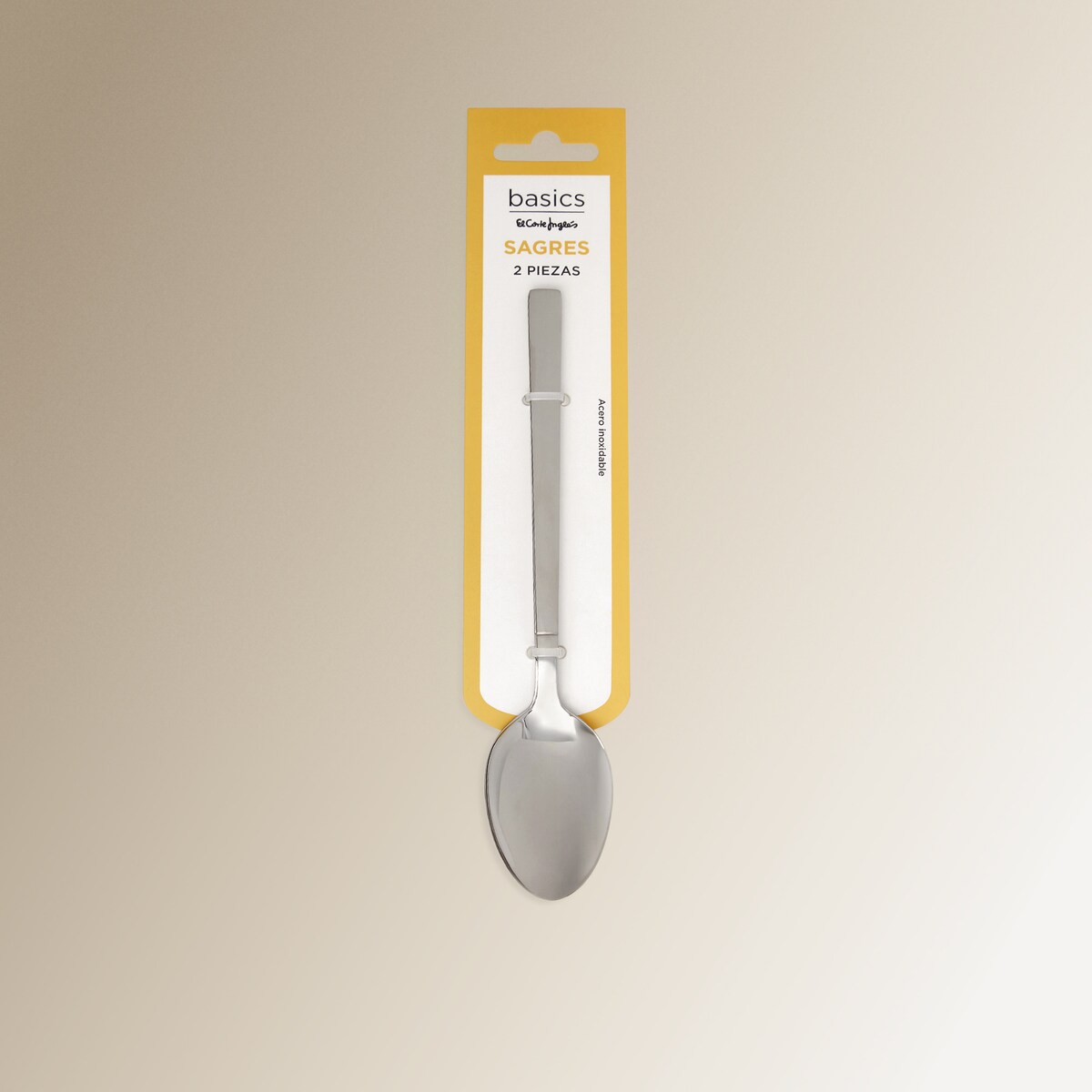 Pack de 2 cucharas de mesa Sagres Basics El Corte Inglés Acero-4
