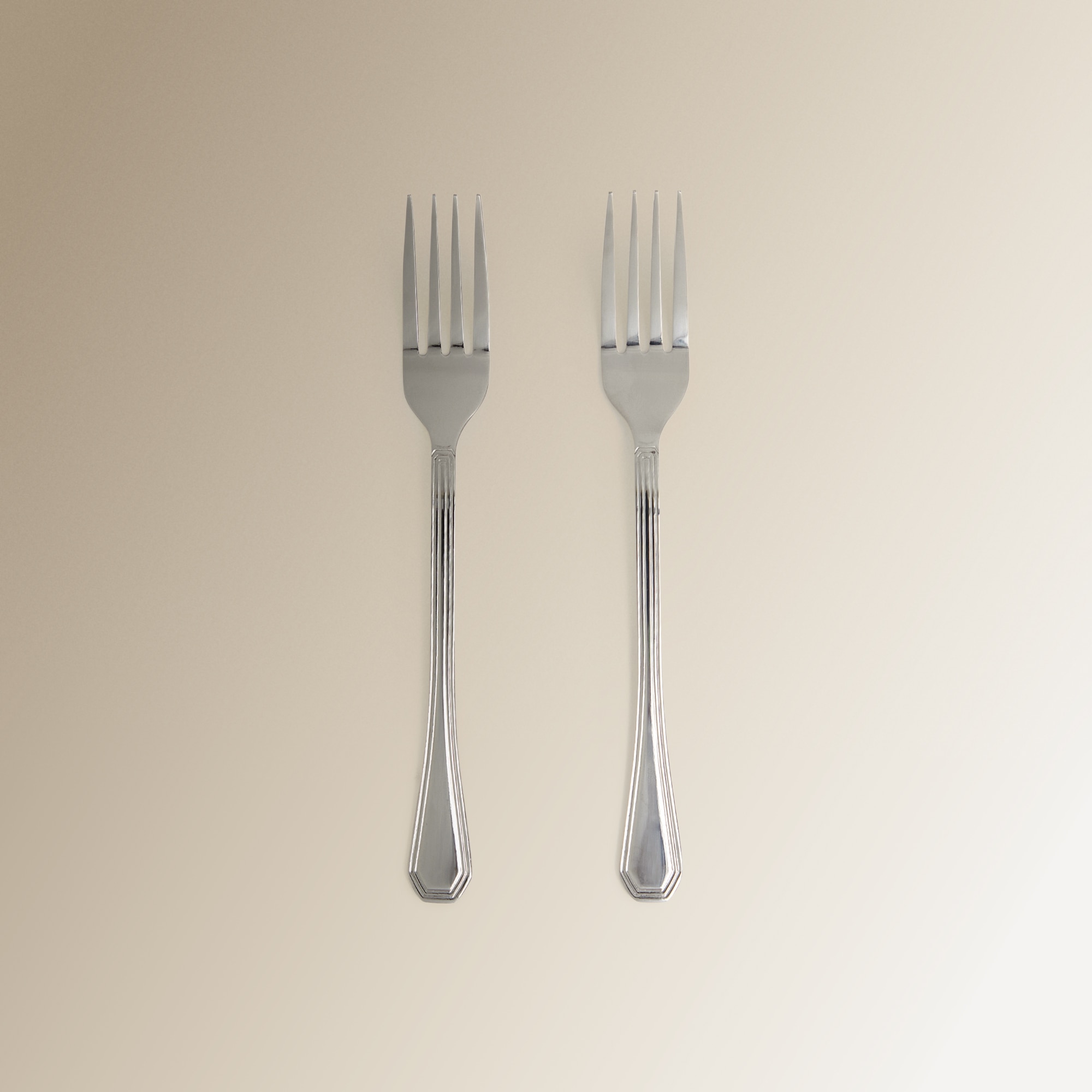 Set de 2 tenedores de mesa Elvas Basics El Corte Inglés Acero-1