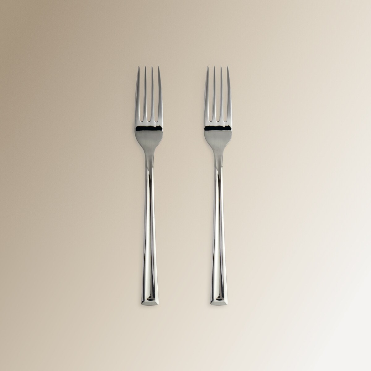 Pack de 2 tenedores de mesa Faro Basics El Corte Inglés Acero-1