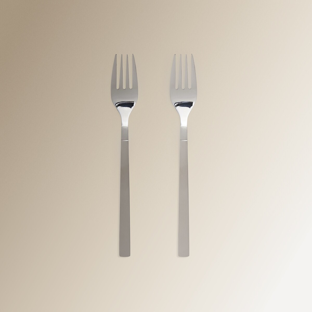 Pack de 2 tenedores de mesa Sagres Basics El Corte Inglés Acero-1