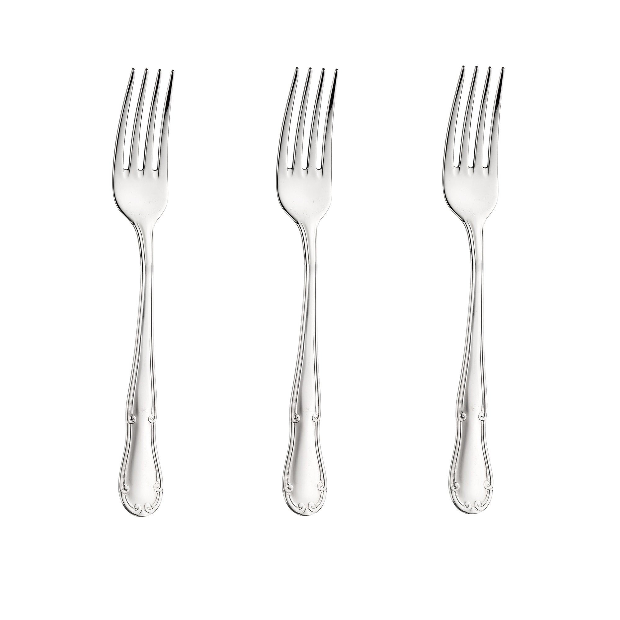 Imagen 0 de Set 3 tenedores de mesa de acero inoxidable Regina Monix