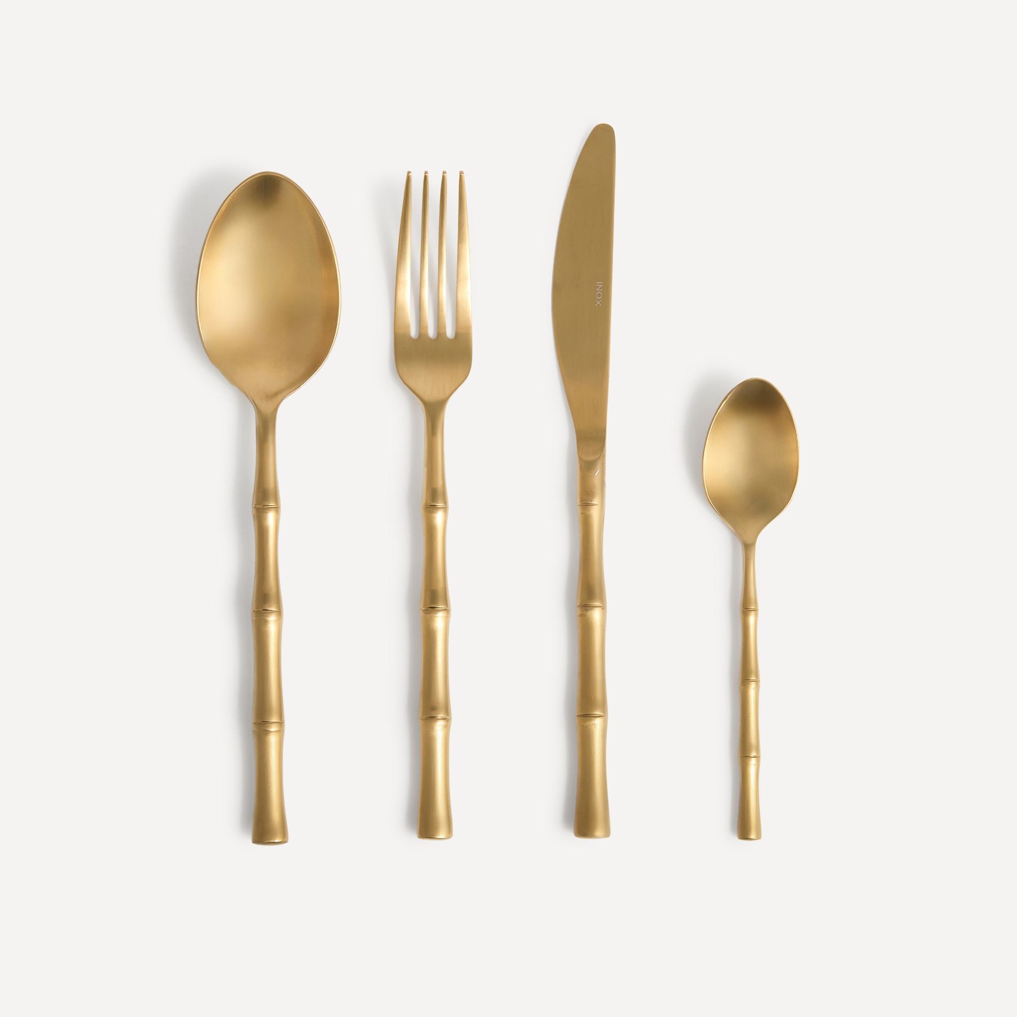Tenedor de mesa Bambú El Corte Inglés - Oro Oro-3
