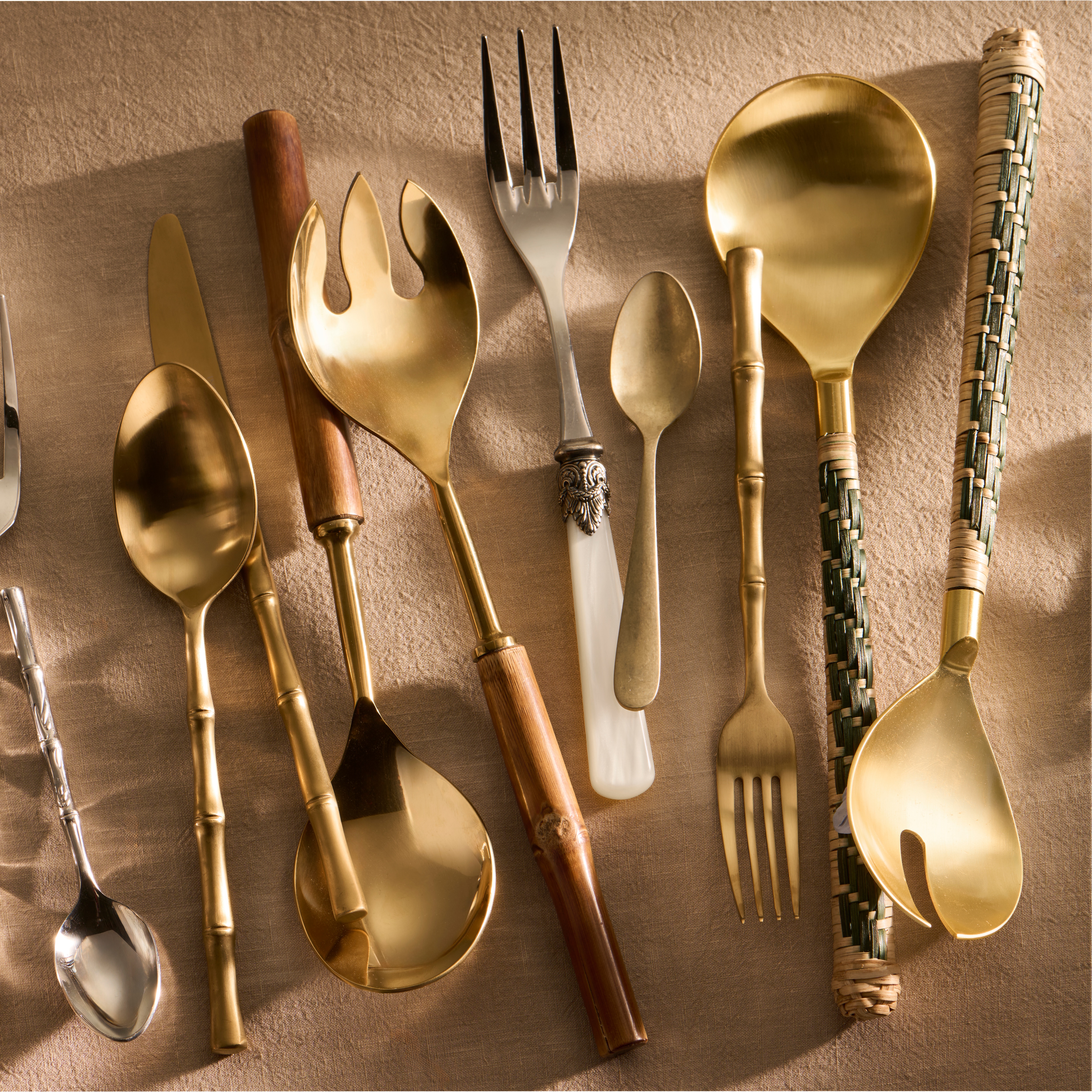 Tenedor de mesa Bambú El Corte Inglés - Oro Oro-4