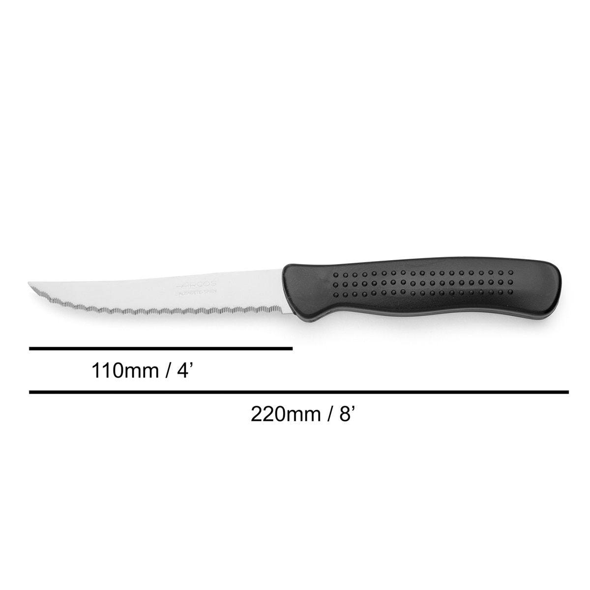 Cuchillo de mesa Arcos Negro-4