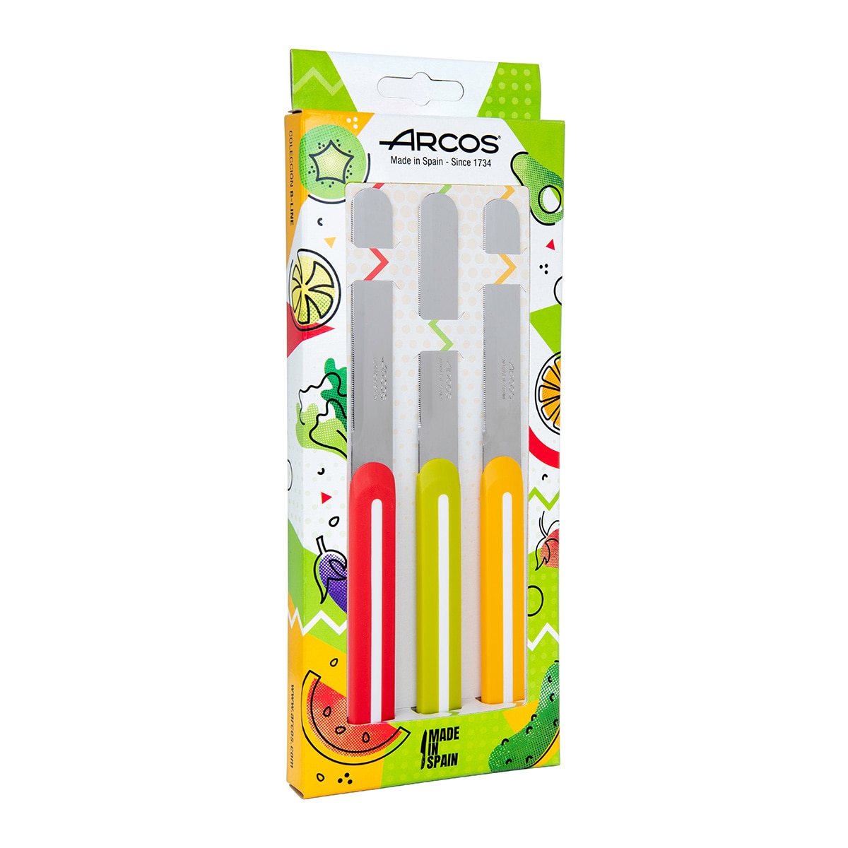 Set 3 cuchillos Bline Arcos Multicolor-2