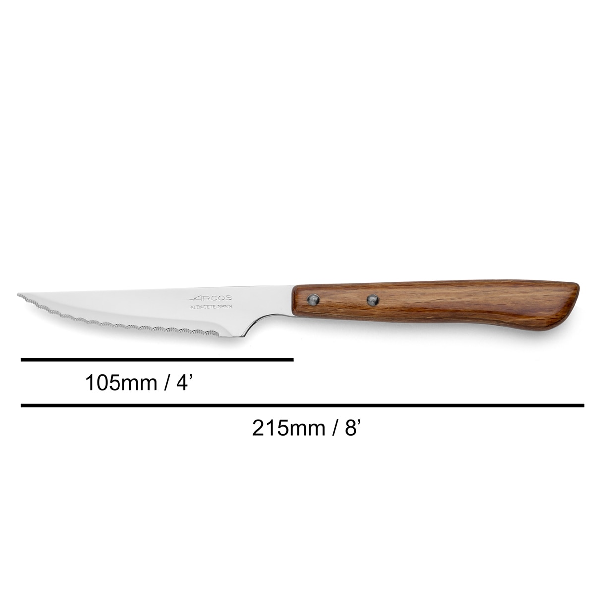Cuchillo chuletero Madera Arcos Madera-5