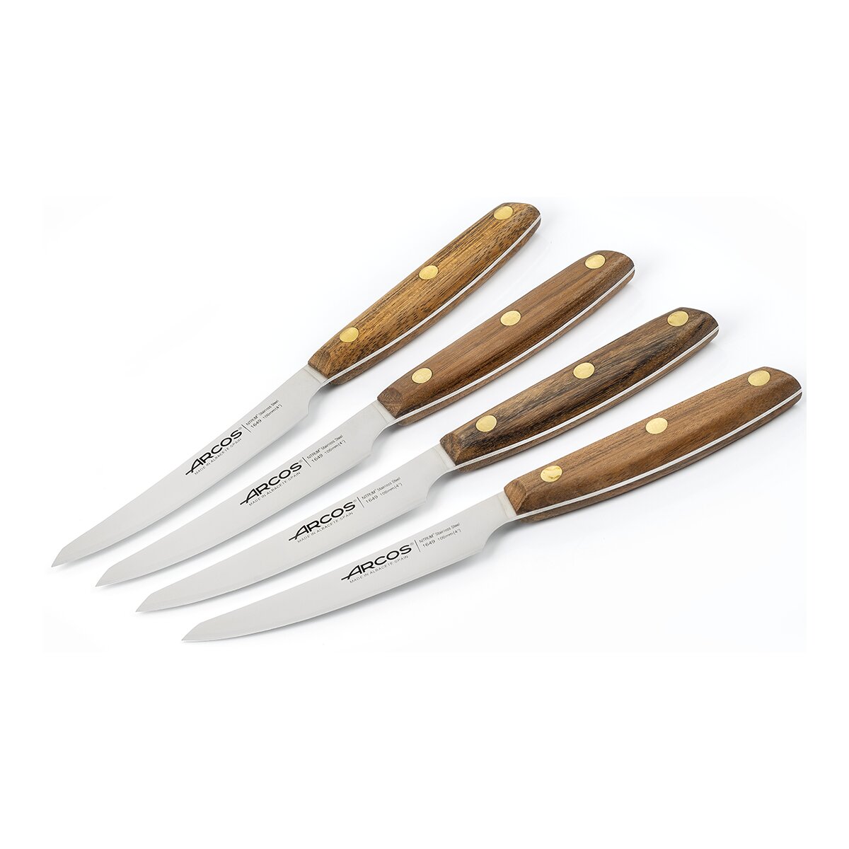 Conjunto de 4 Facas de Carne Nórdika Castanho-2